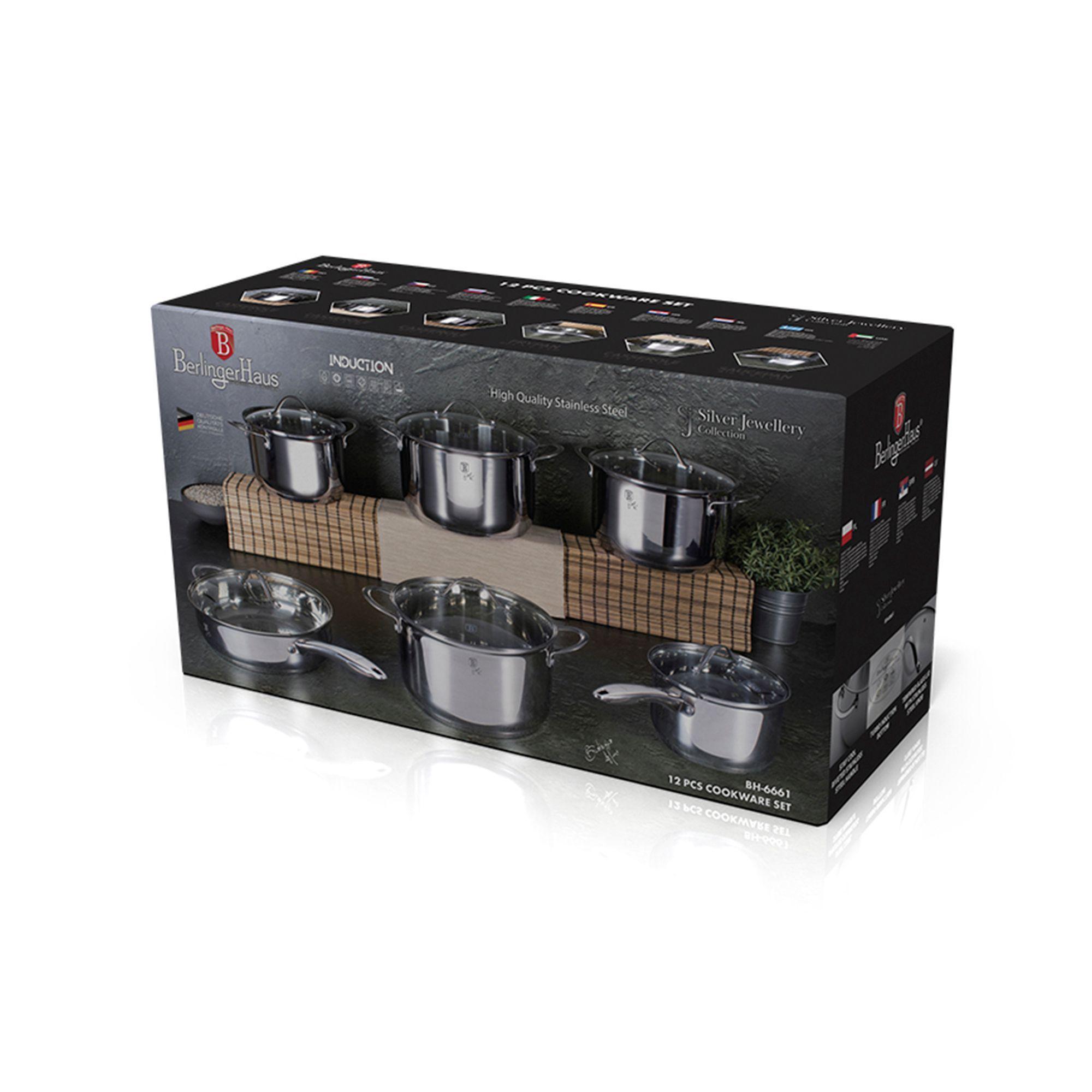 BATERIA DE COCINA FULL INDUCCION 12 PCS ACERO INOXIDABLE-1