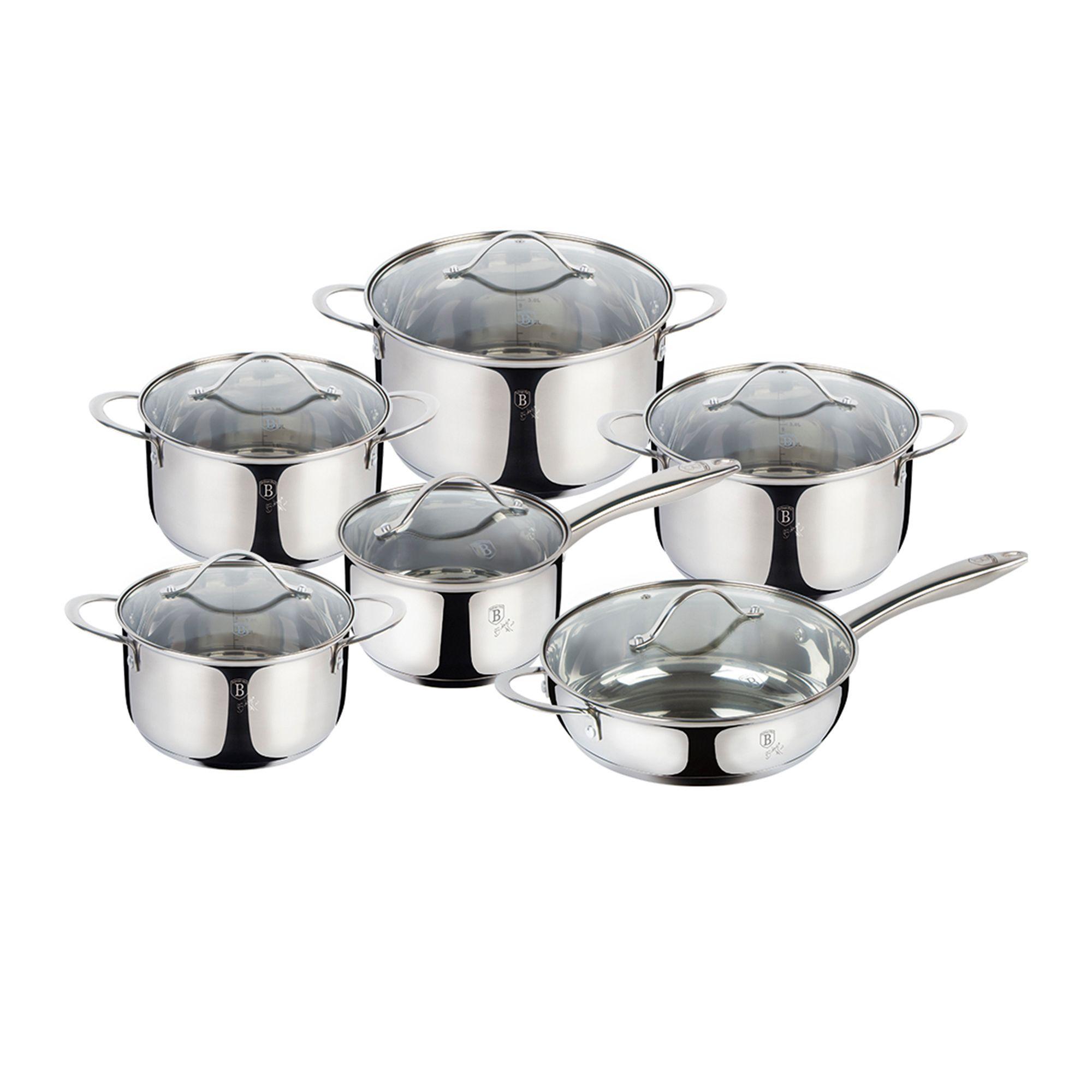 BATERIA DE COCINA FULL INDUCCION 12 PCS ACERO INOXIDABLE-0