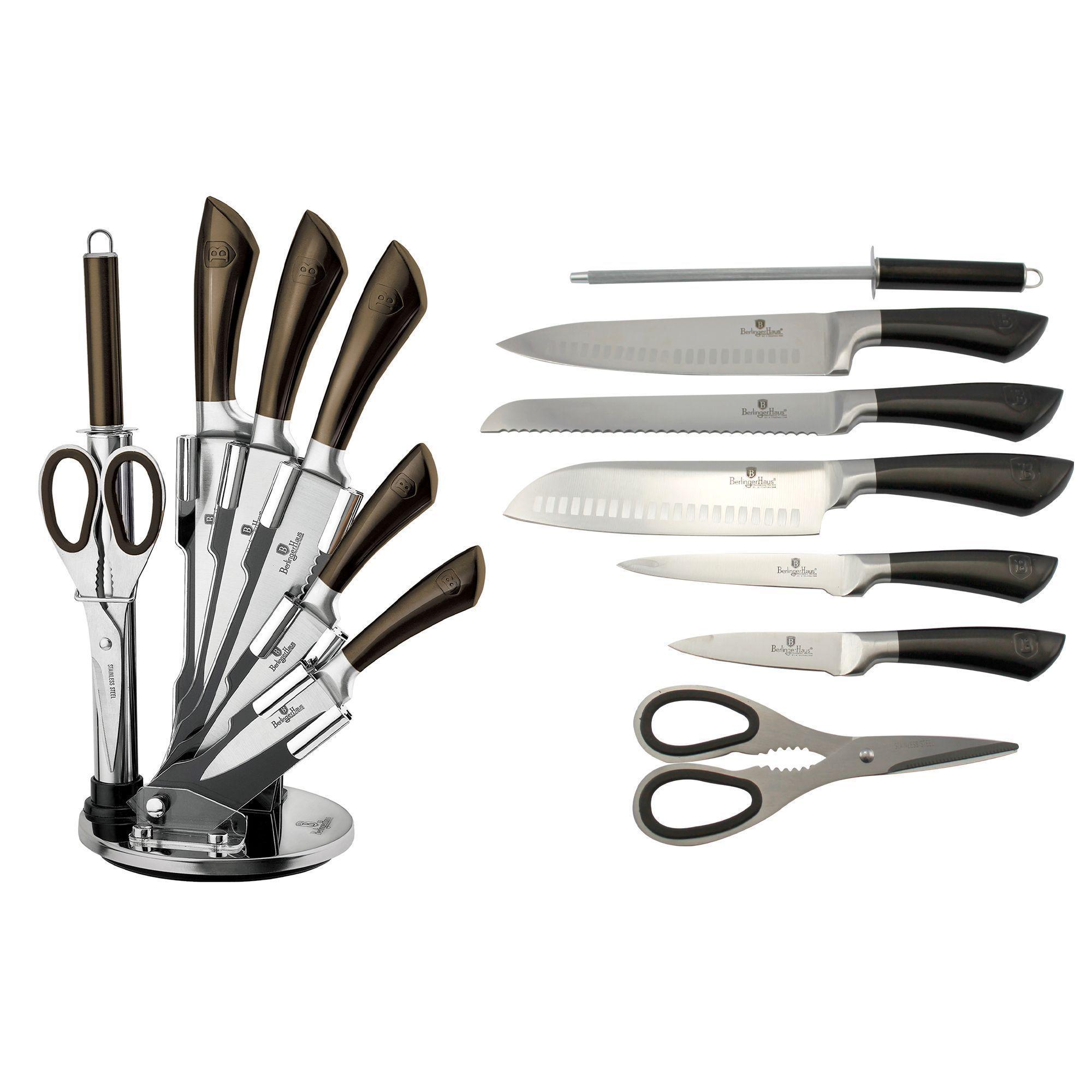 SET DE CUCHILLOS CON SOPORTE DE ACRILICO 8 PCS-2