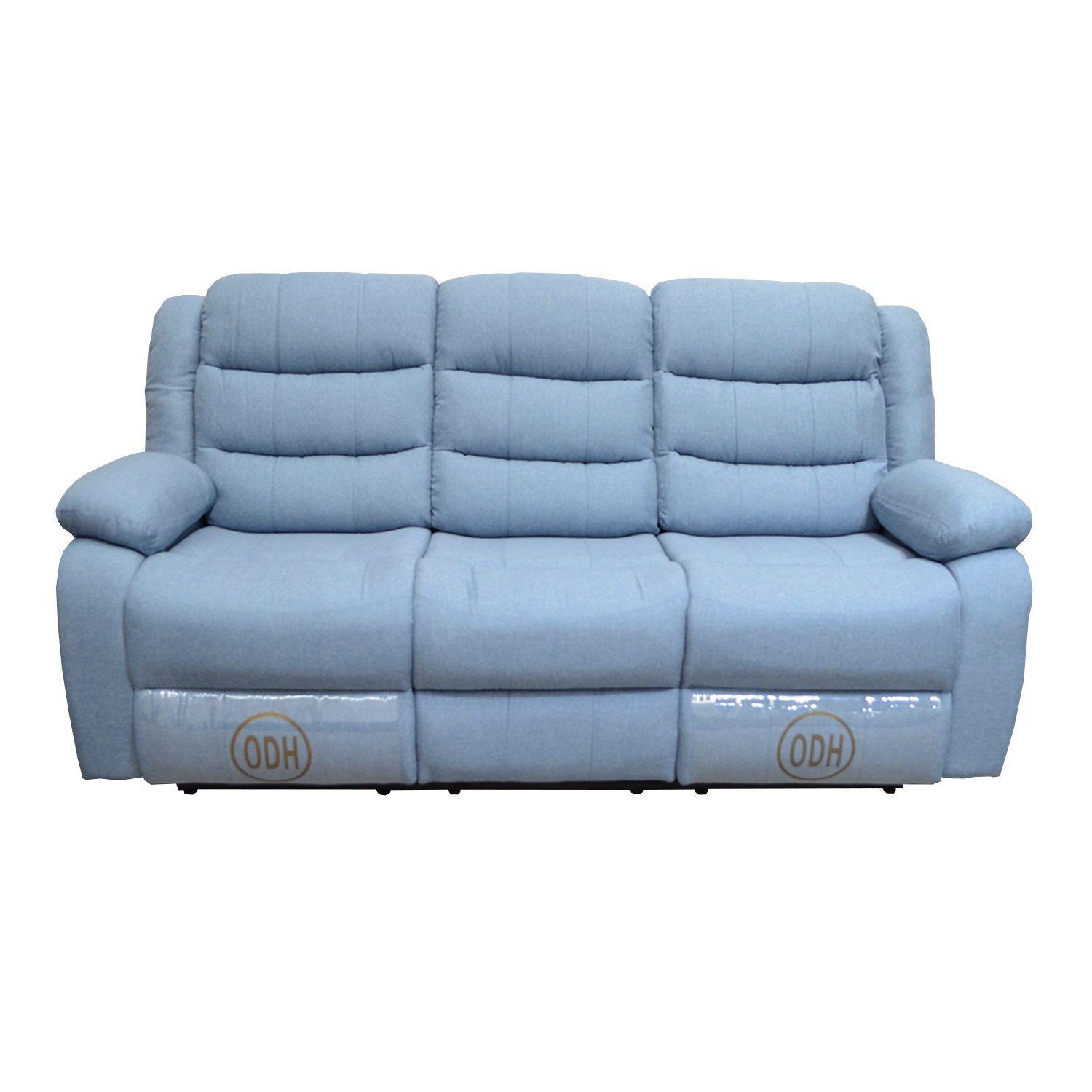 SOFA RECLINABLE 3 CUERPOS  ODH NEW ITALIA, COLOR JEANS-0