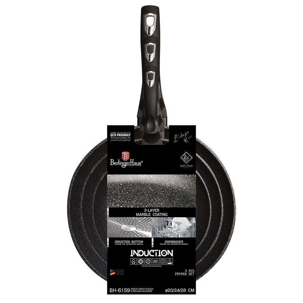 set de 3 sartenes Gourmet  linea Pro black-2