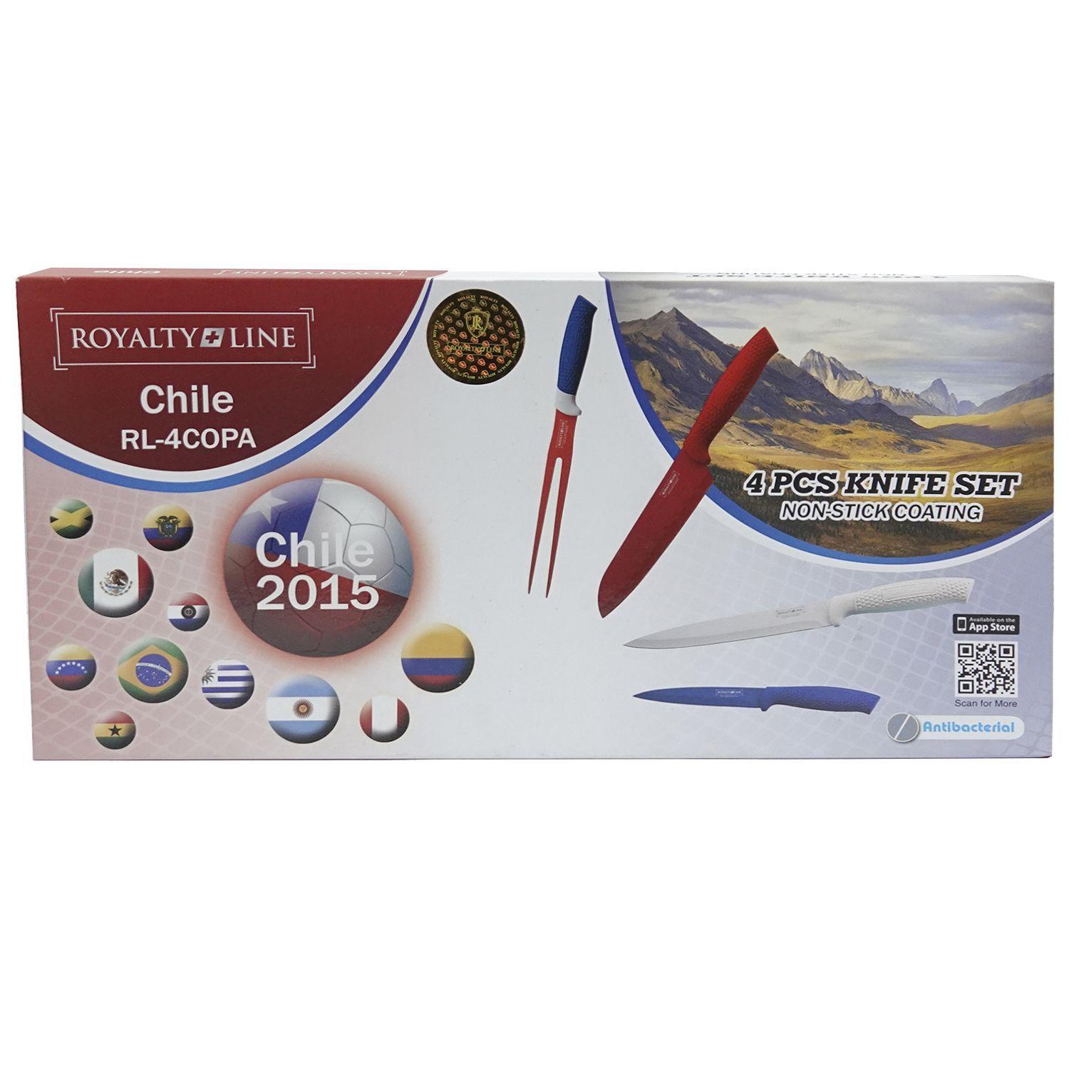 Set de cuchillos 4 piezas  edicion copa america 2015-2