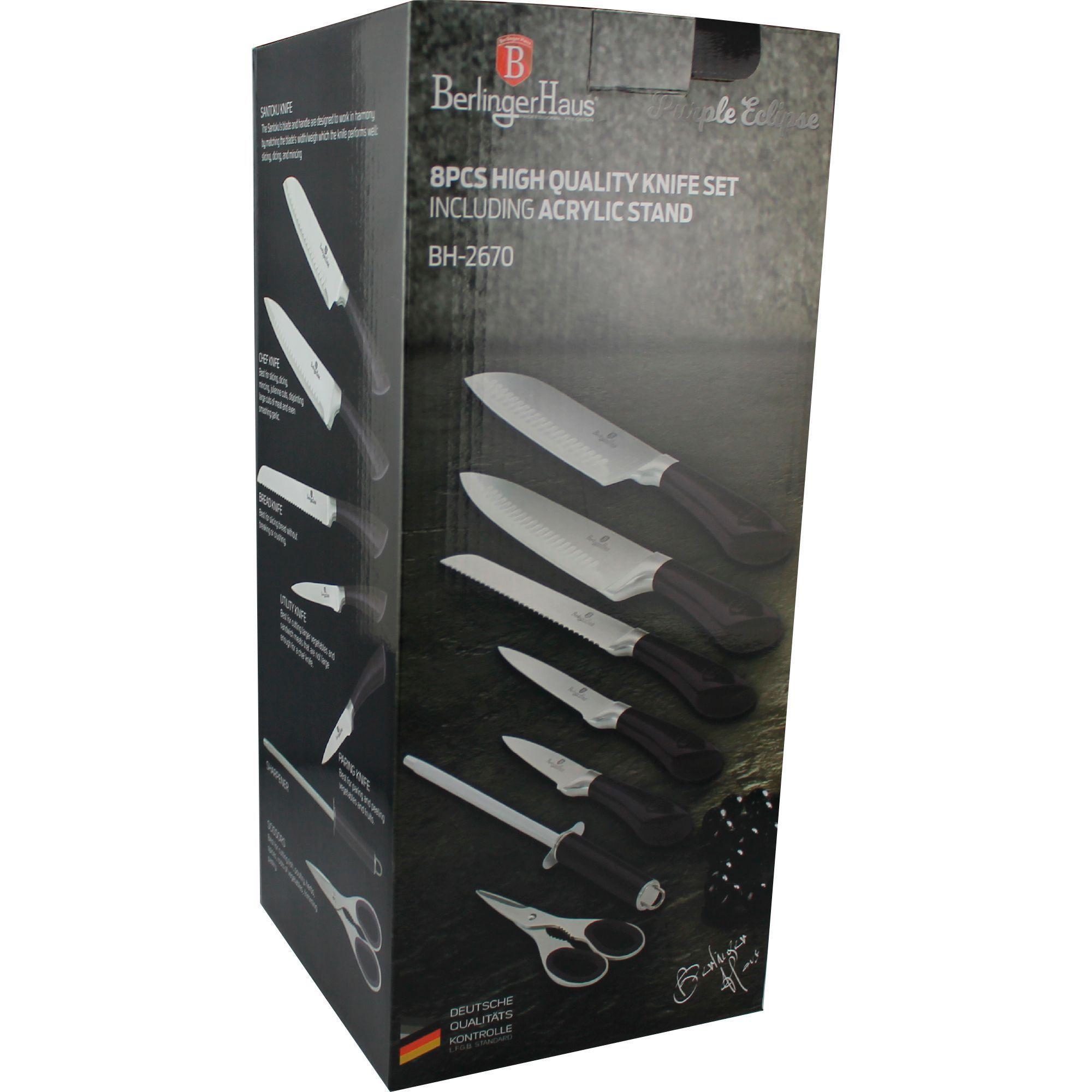 SET DE CUCHILLOS CON SOPORTE DE ACRILICO 8 PCS-2