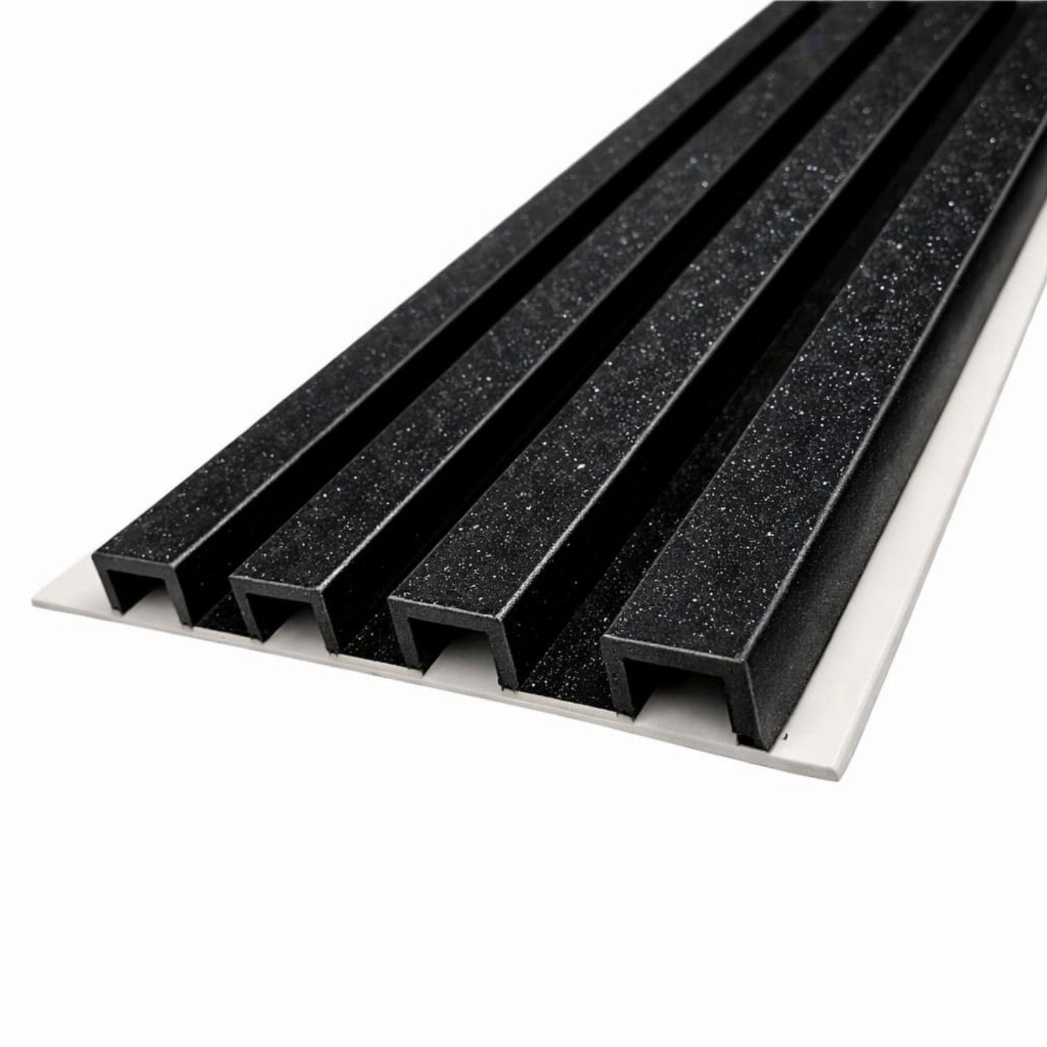 WALL PANEL PVC 20 PZS 3D 240X15 CM NEGRO CON BRILLANTES-1