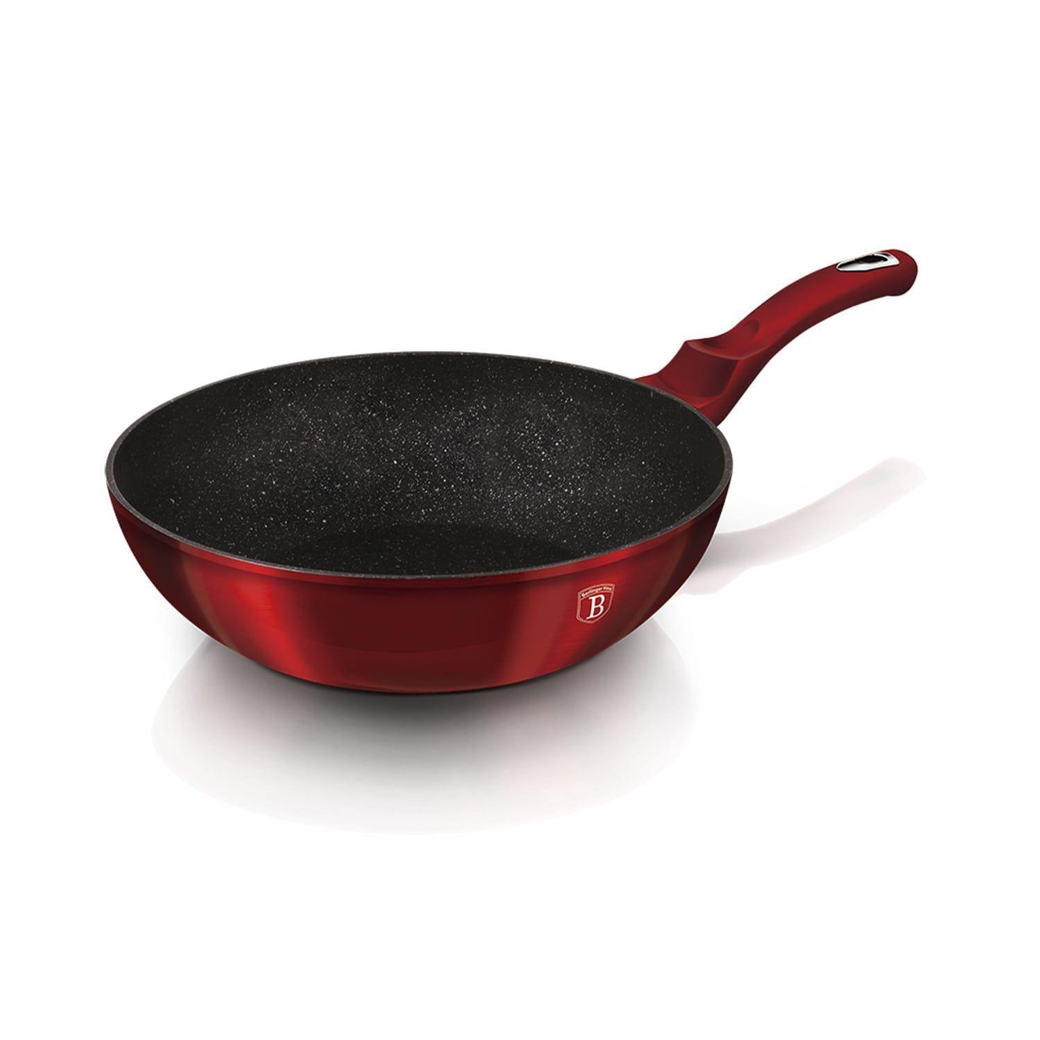 WOK 28 CM METALLIC LINE BURGUNDY EDITION ANTIADHERENTE  3,2 LTS-2