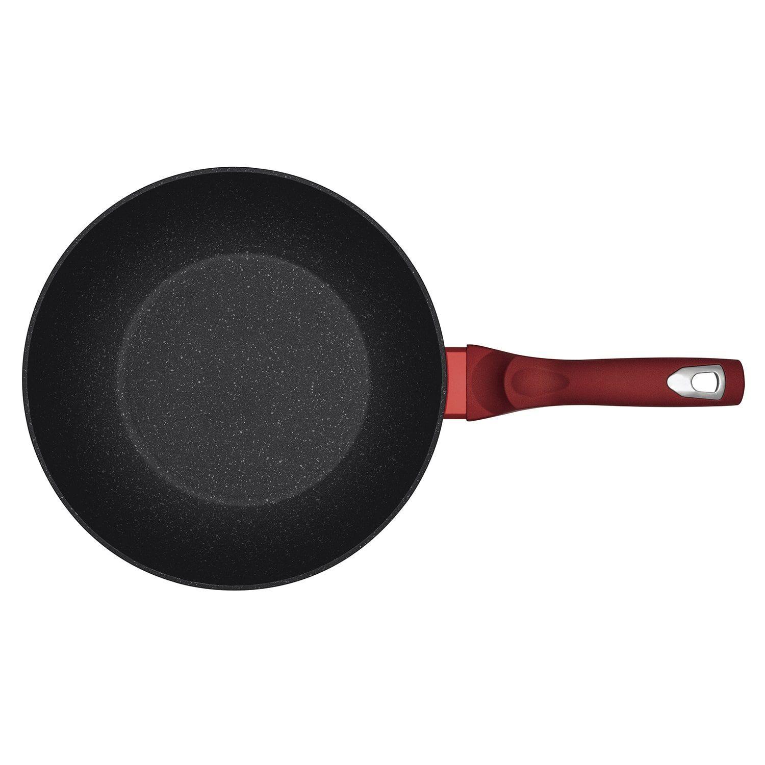 WOK 28 CM METALLIC LINE BURGUNDY EDITION ANTIADHERENTE  3,2 LTS-3