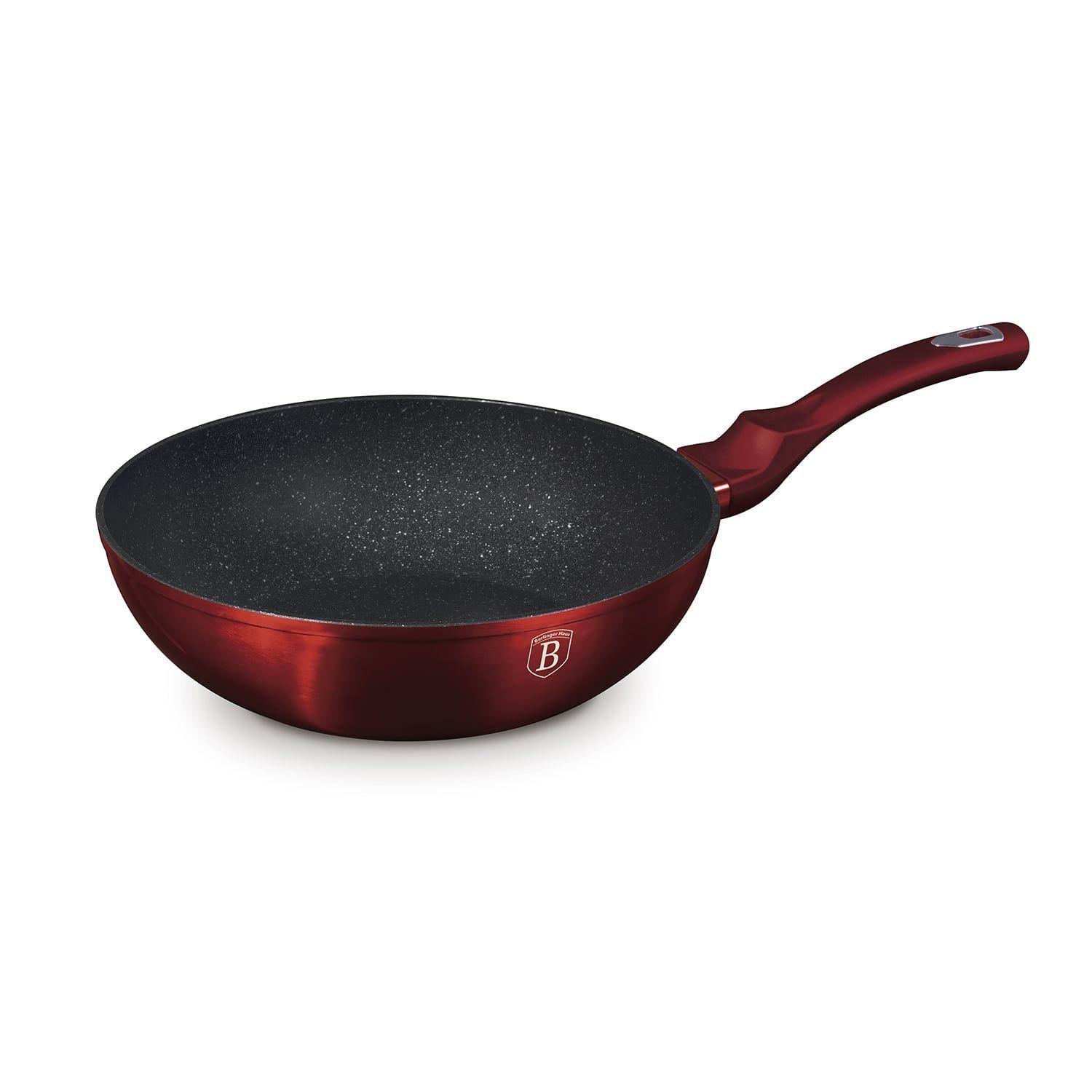 WOK 28 CM METALLIC LINE BURGUNDY EDITION ANTIADHERENTE  3,2 LTS-4