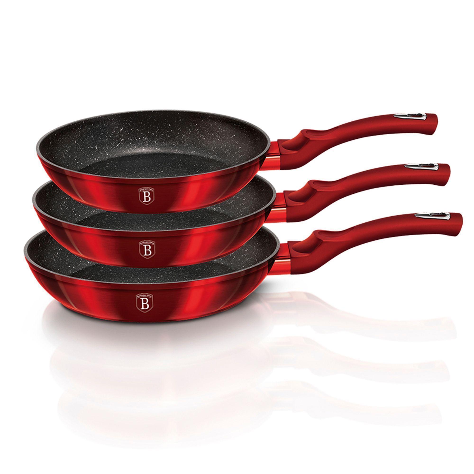 SET DE SARTEN  3 PCS ROJO BH-1288NF-0
