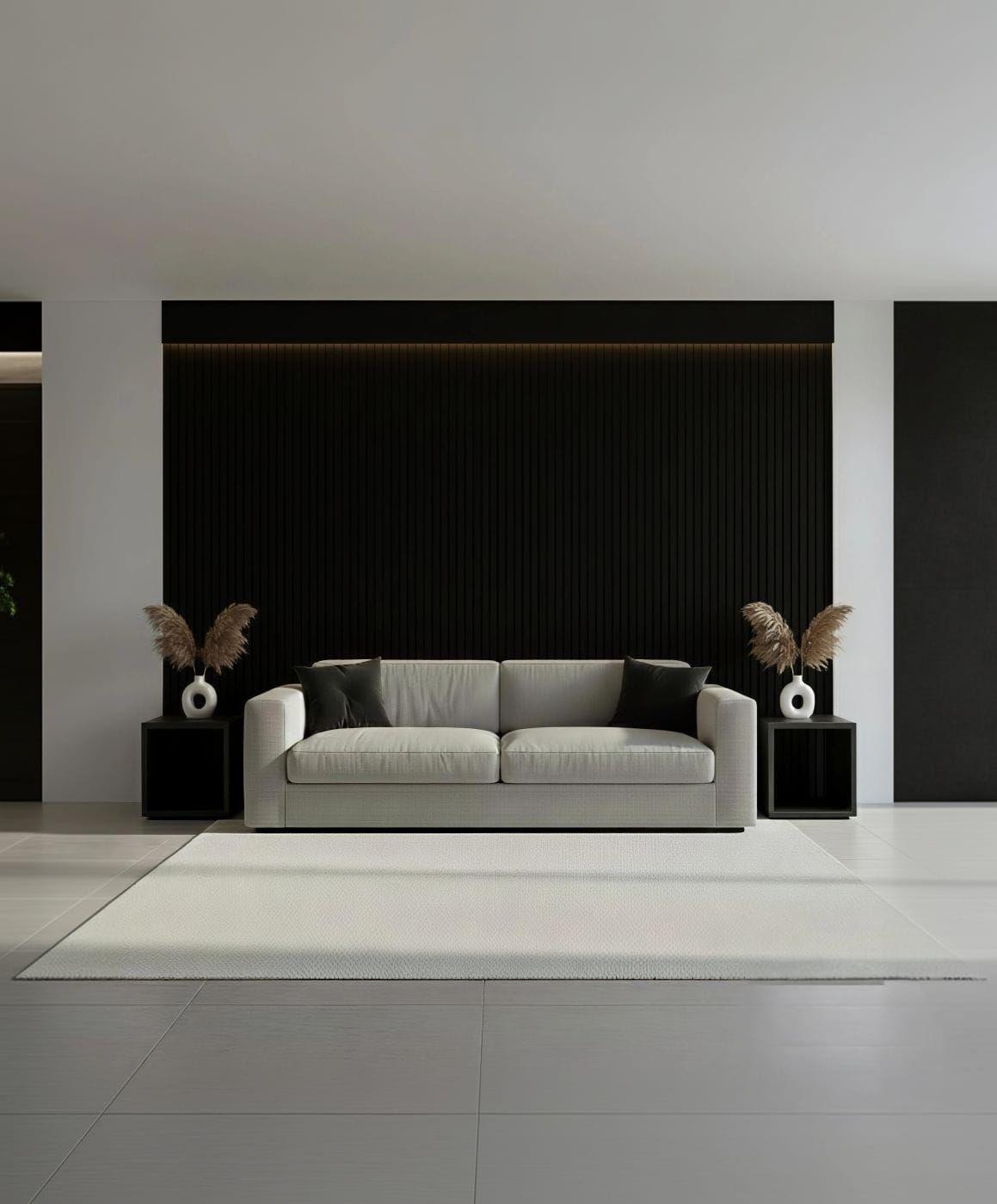 WALL PANEL PVC 10 PZS 3D 16x250 cm Black liso-2