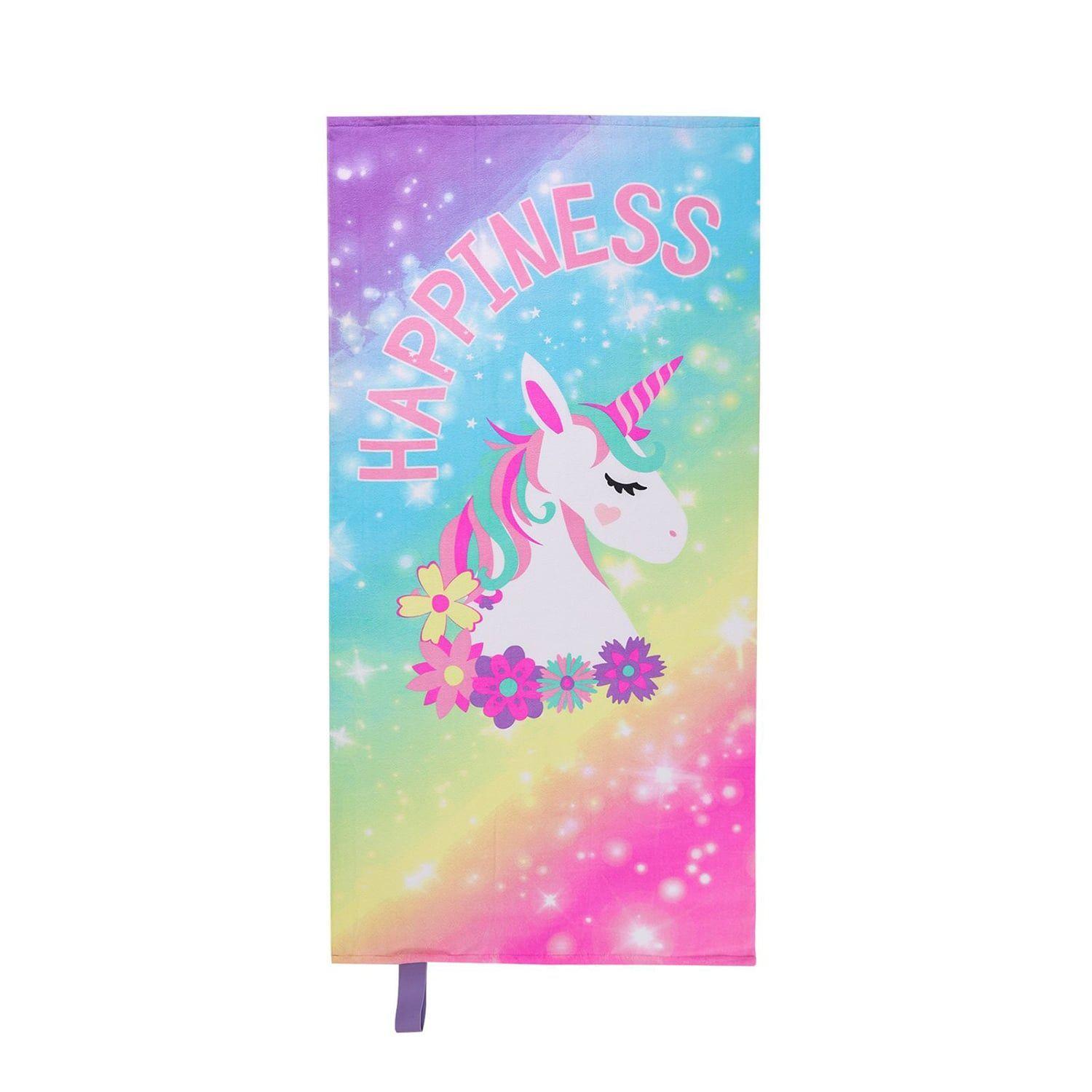 Pack de toalla de playa unicornio y corazones-2