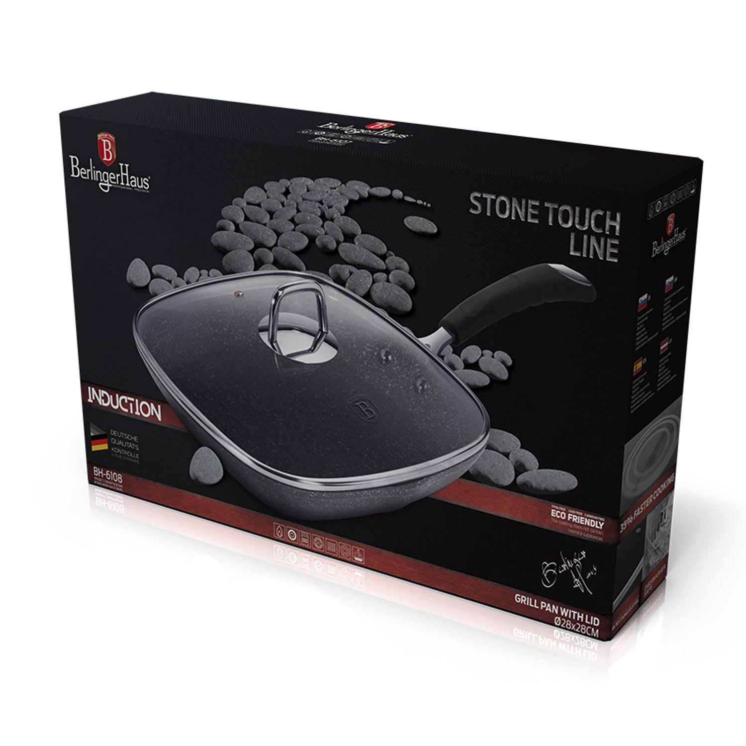 SARTEN CON TAPA 52CM STONE TOUCH LINE REVESTIMIENTO MARMOL-2