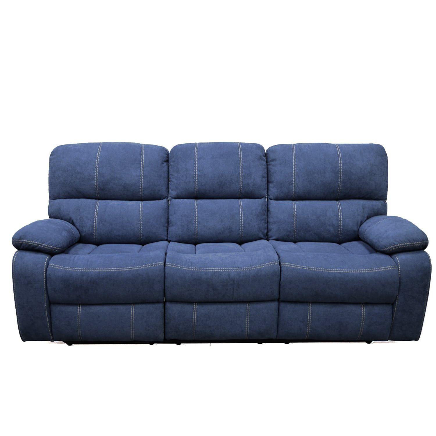 SOFA RECLINABLE  3 CUERPOS ODH  NEW VENECIA ELECTRICO AZUL-0