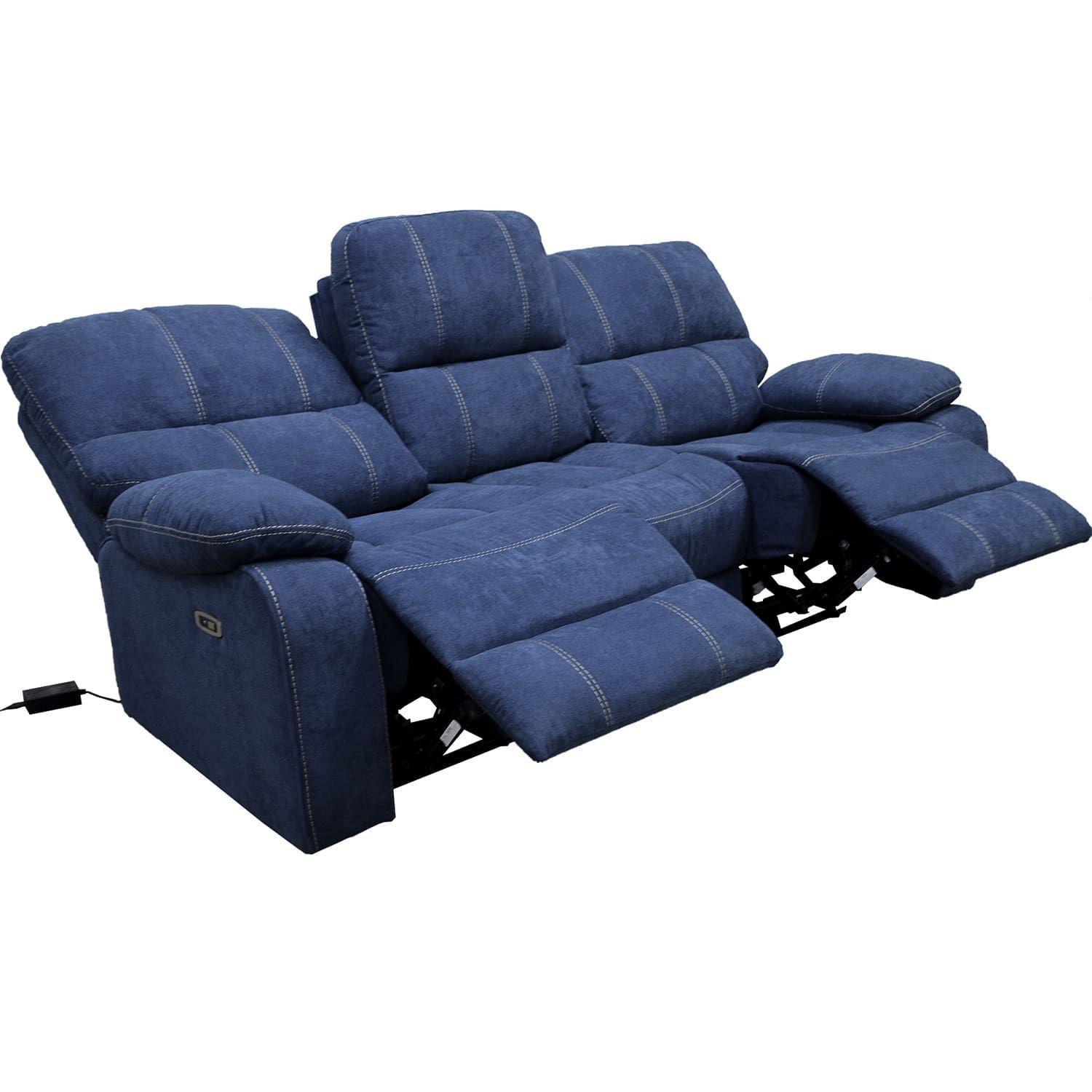 SOFA RECLINABLE  3 CUERPOS ODH  NEW VENECIA ELECTRICO AZUL-2
