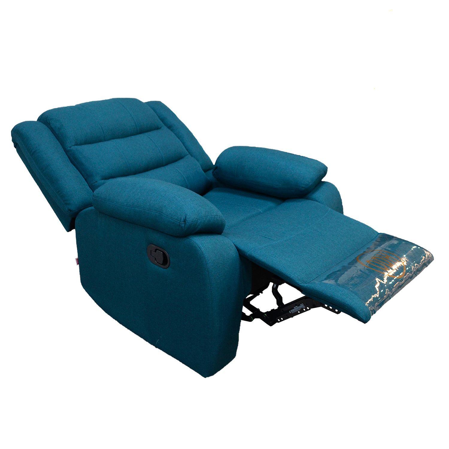 BERGER RECLINABLE ODH NEW ITALIA , COLOR AZUL PETROLEO-1
