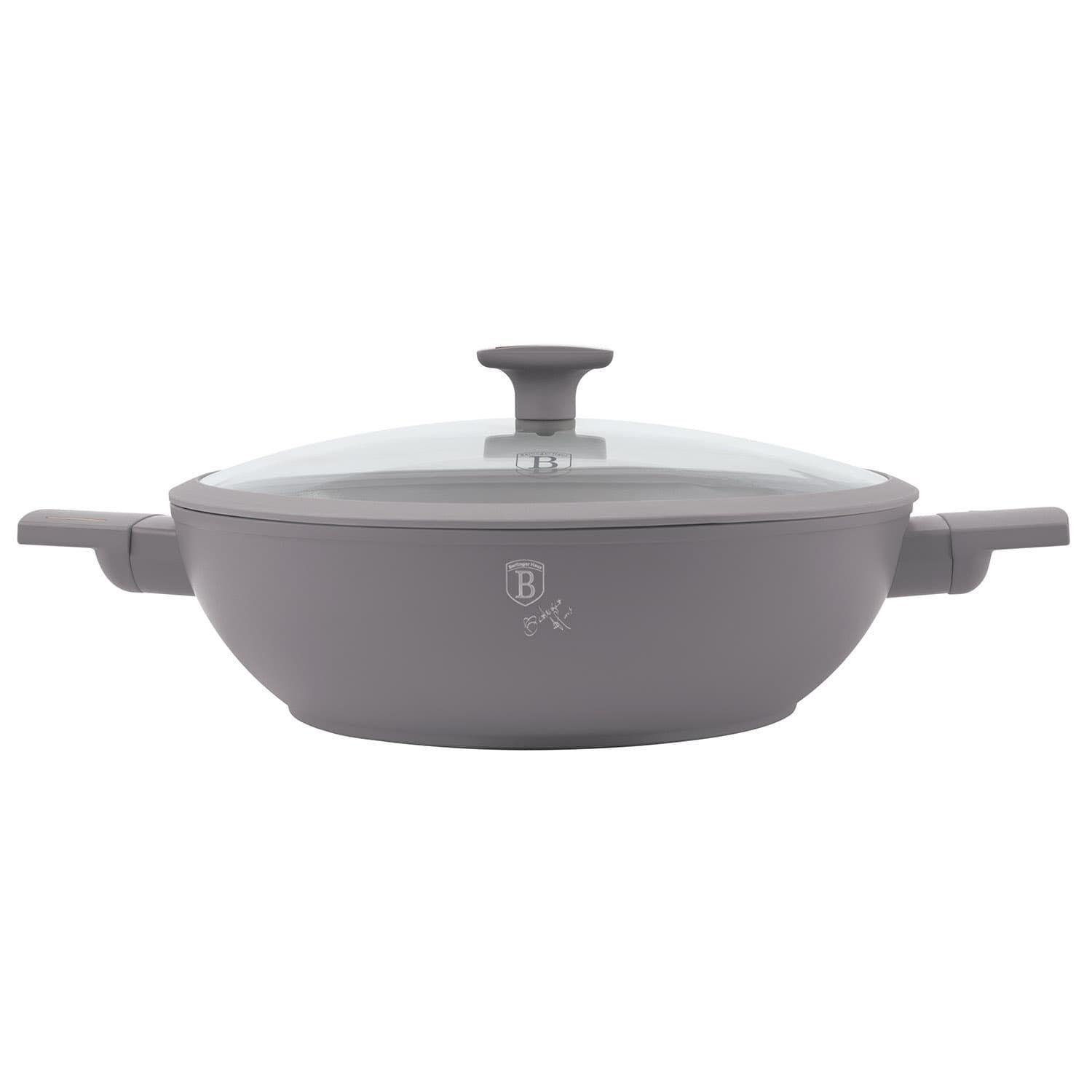 WOK CON TAPA 28 CM TAUPE COLLECTION ANTIADHERENTE  -2