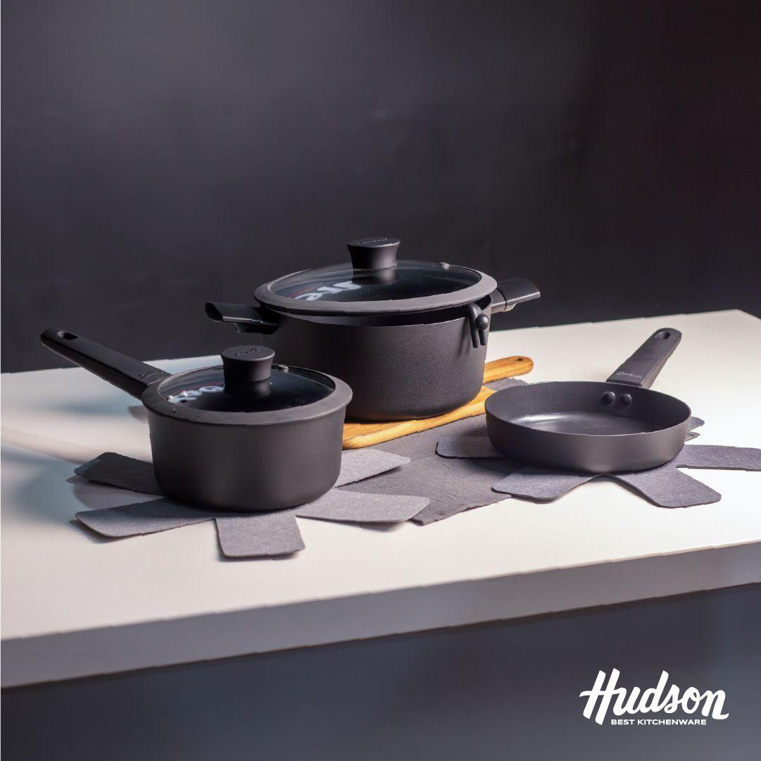Bateria 5 Piezas Aluminio Antiadherente Linea Daily Hudson DAY01-1