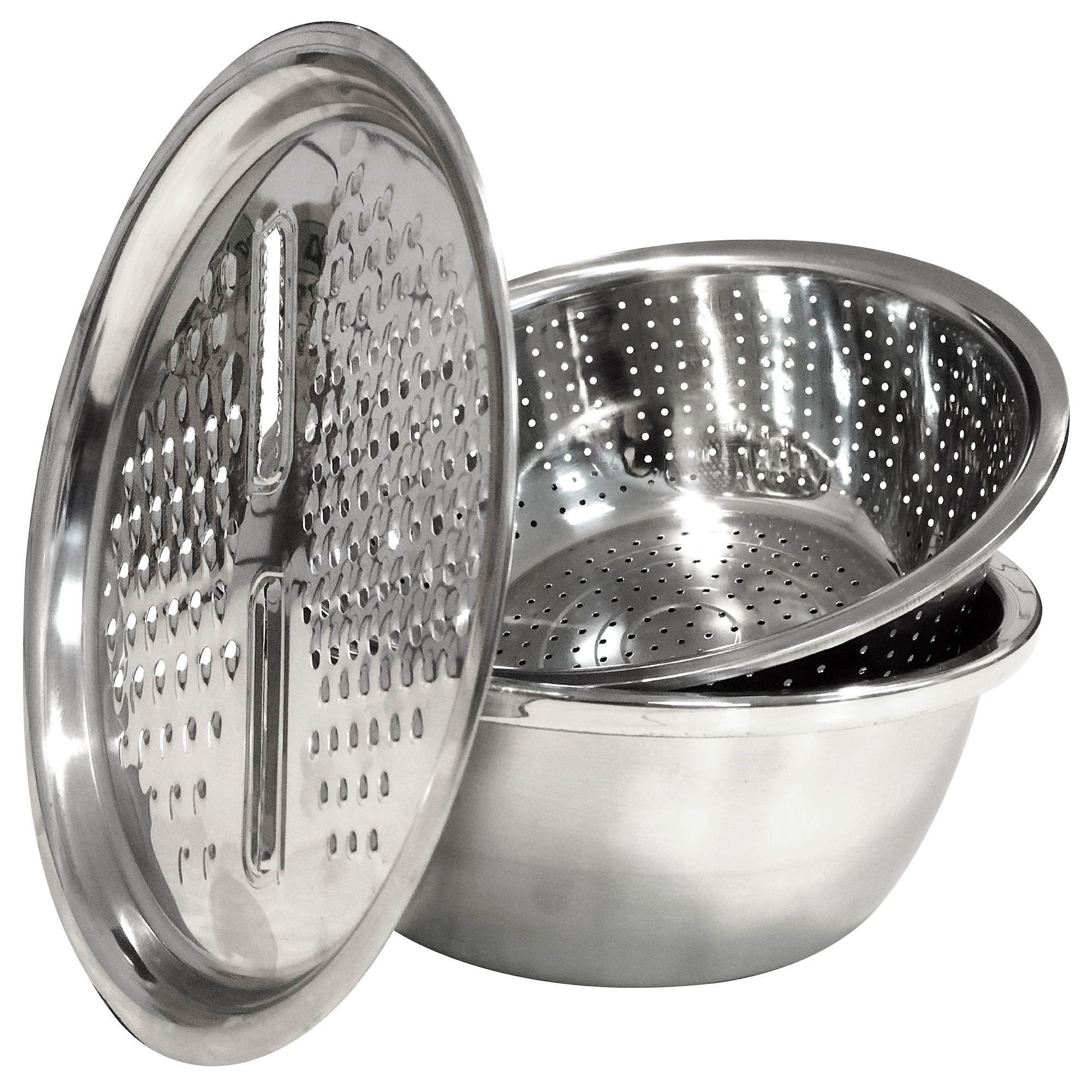 set de Bolw+ colador acero inoxidable-1