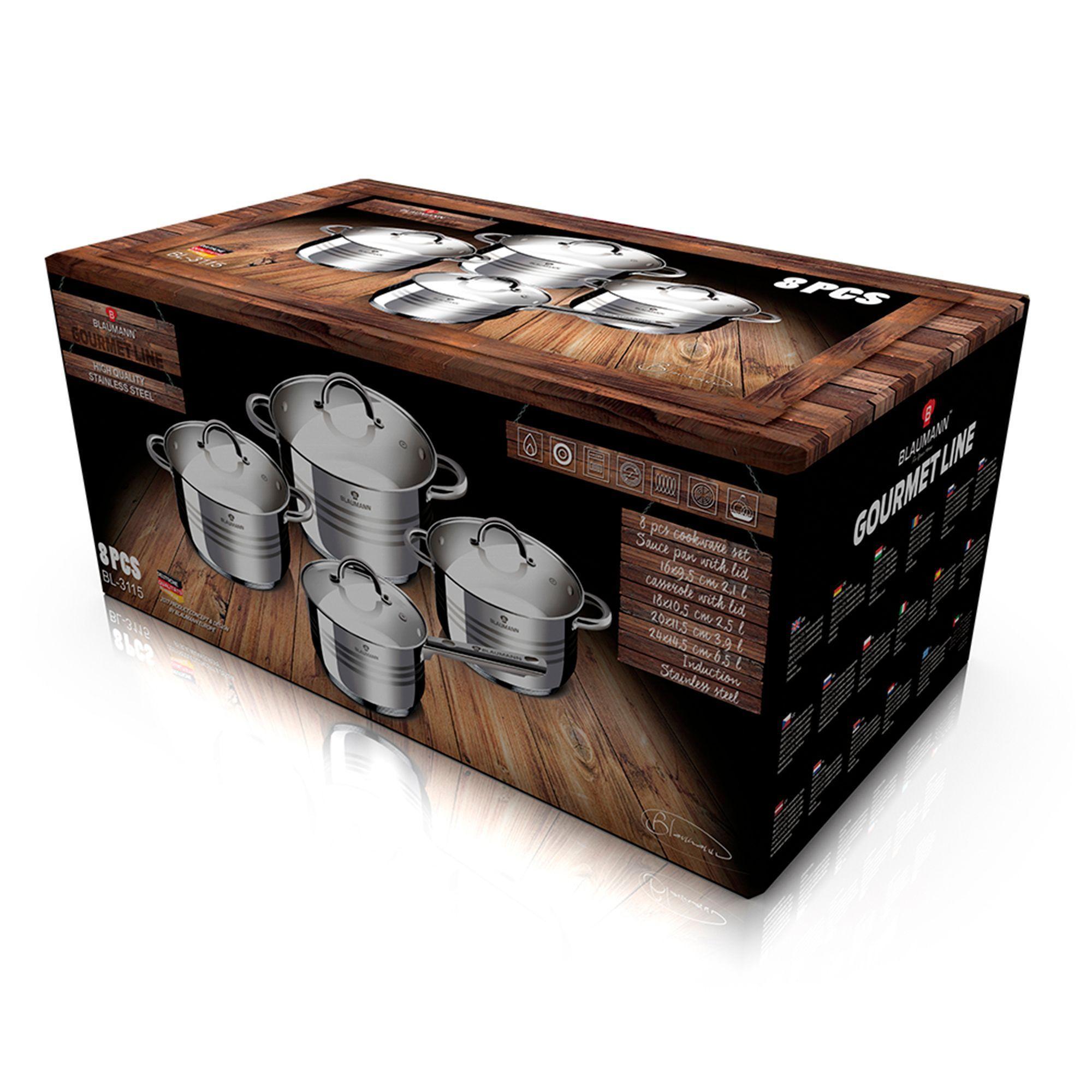Bateria Linea Gourmet 8 piezas -2