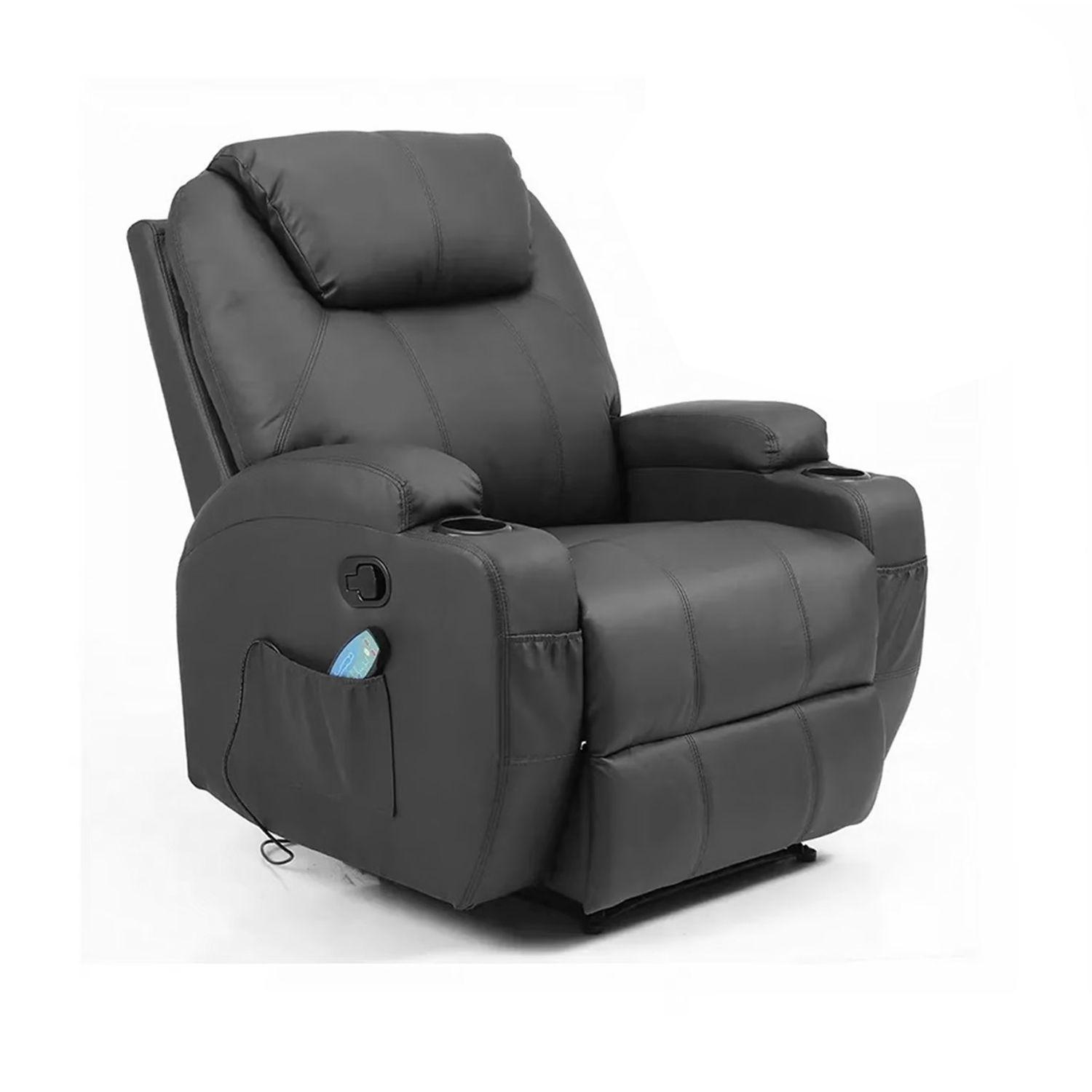 BERGER RECLINABLE ELECTRICO 1 CUERPO NEGRO-3