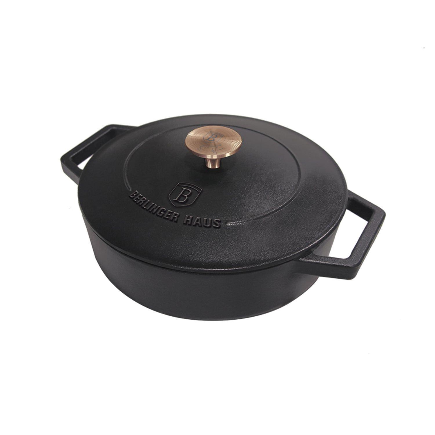 Cacerola de hierro fundido Ø 26 cm, Berlinger Haus, línea strong mold collection, color negro mate-2