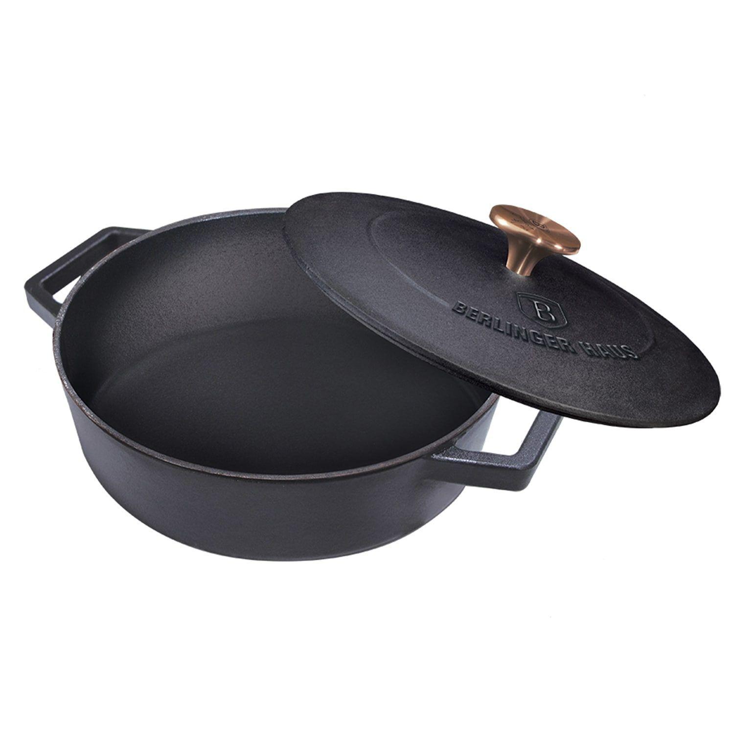 Cacerola de hierro fundido Ø 26 cm, Berlinger Haus, línea strong mold collection, color negro mate-3