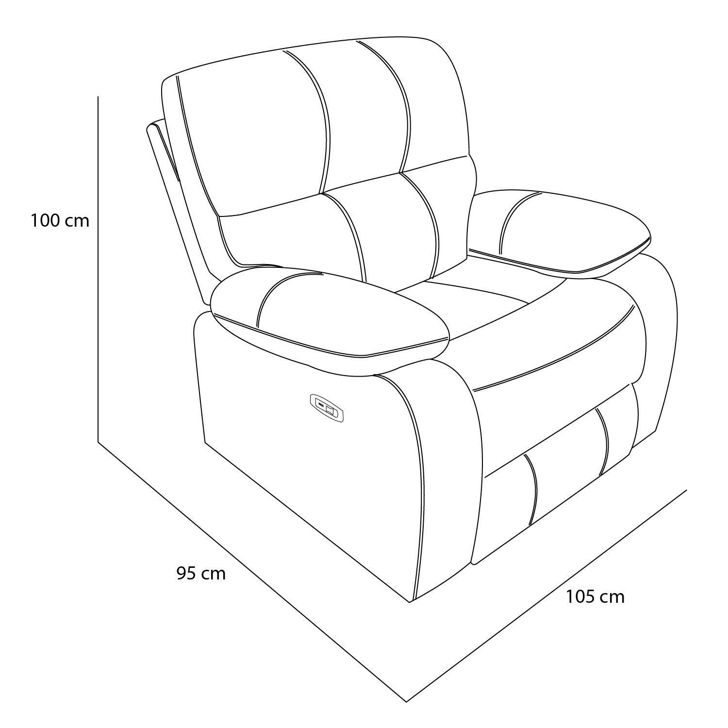 BERGER RECLINABLE ELECTRICO ODH   NEW VENECIA -4