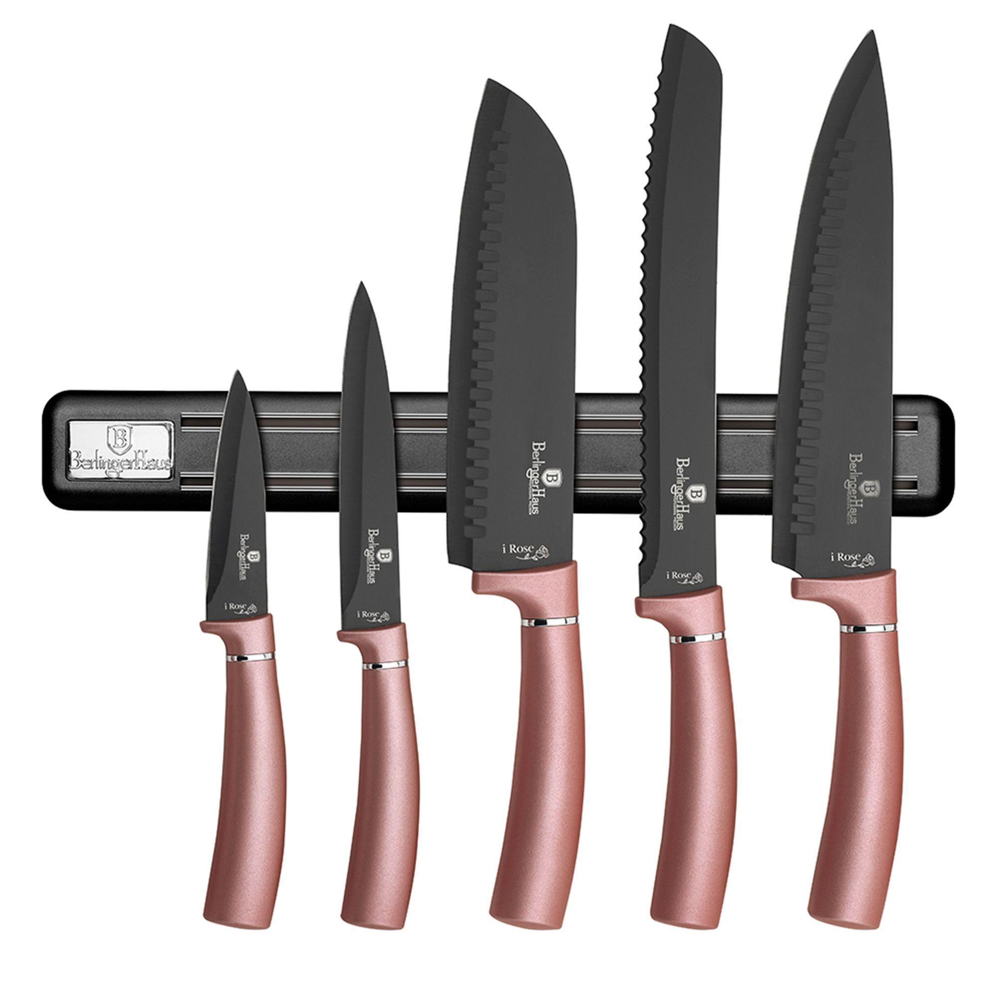 Set de cuchillos 6 pcs + barra magnética -0