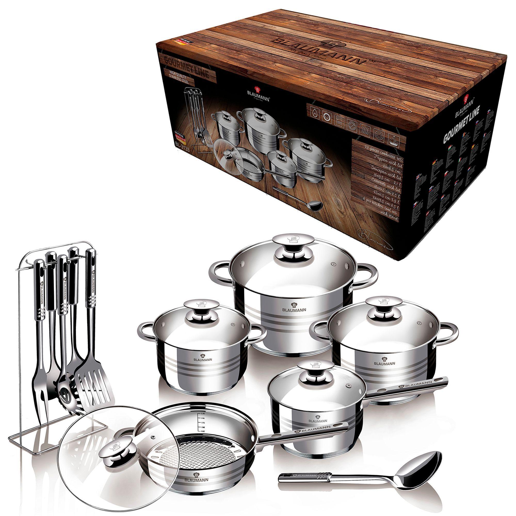 BATERIA 17 PIEZAS  LINEA PREMIUM GOURMET INDUCCION-1