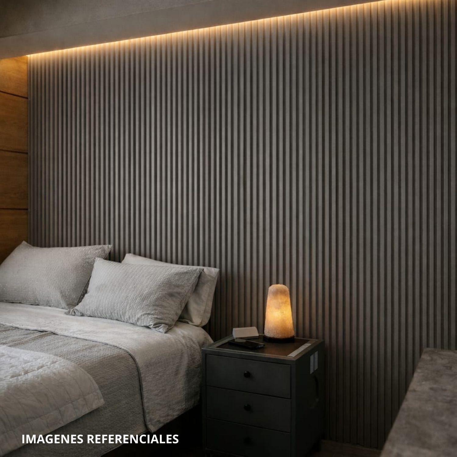 WALL PANEL PVC 10 PZS 3D 16x250 cm Gris Claro-3