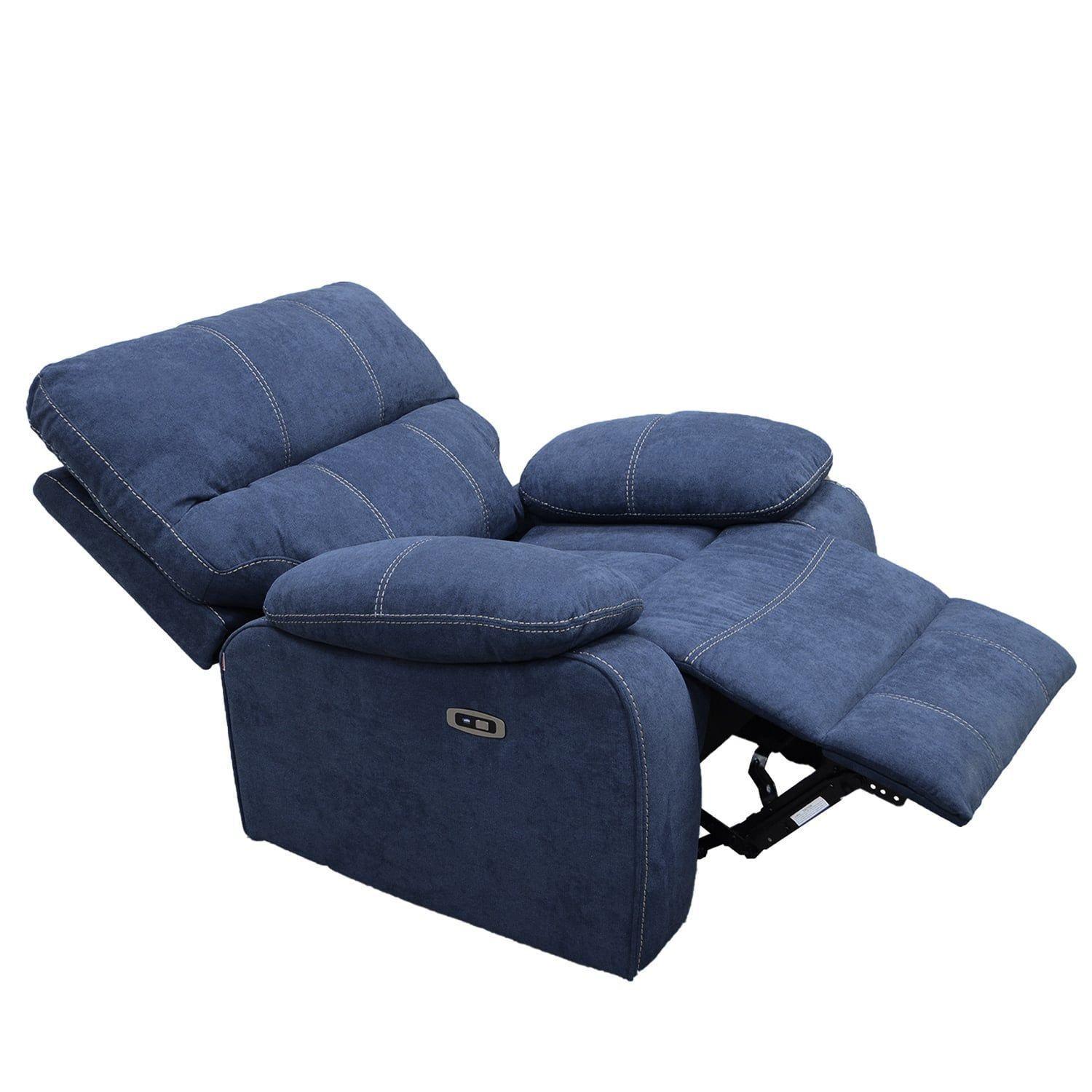 BERGER RECLINABLE ELECTRICO ODH   NEW VENECIA  COLOR AZUL-1