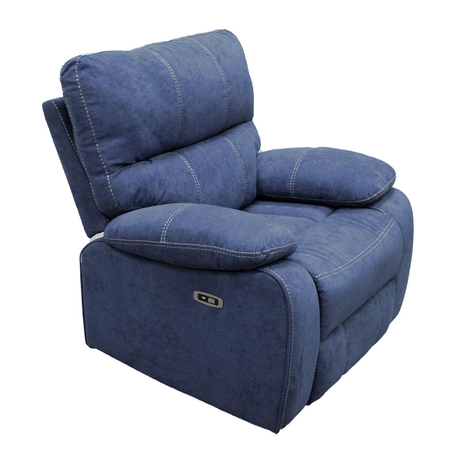 BERGER RECLINABLE ELECTRICO ODH   NEW VENECIA  COLOR AZUL-2