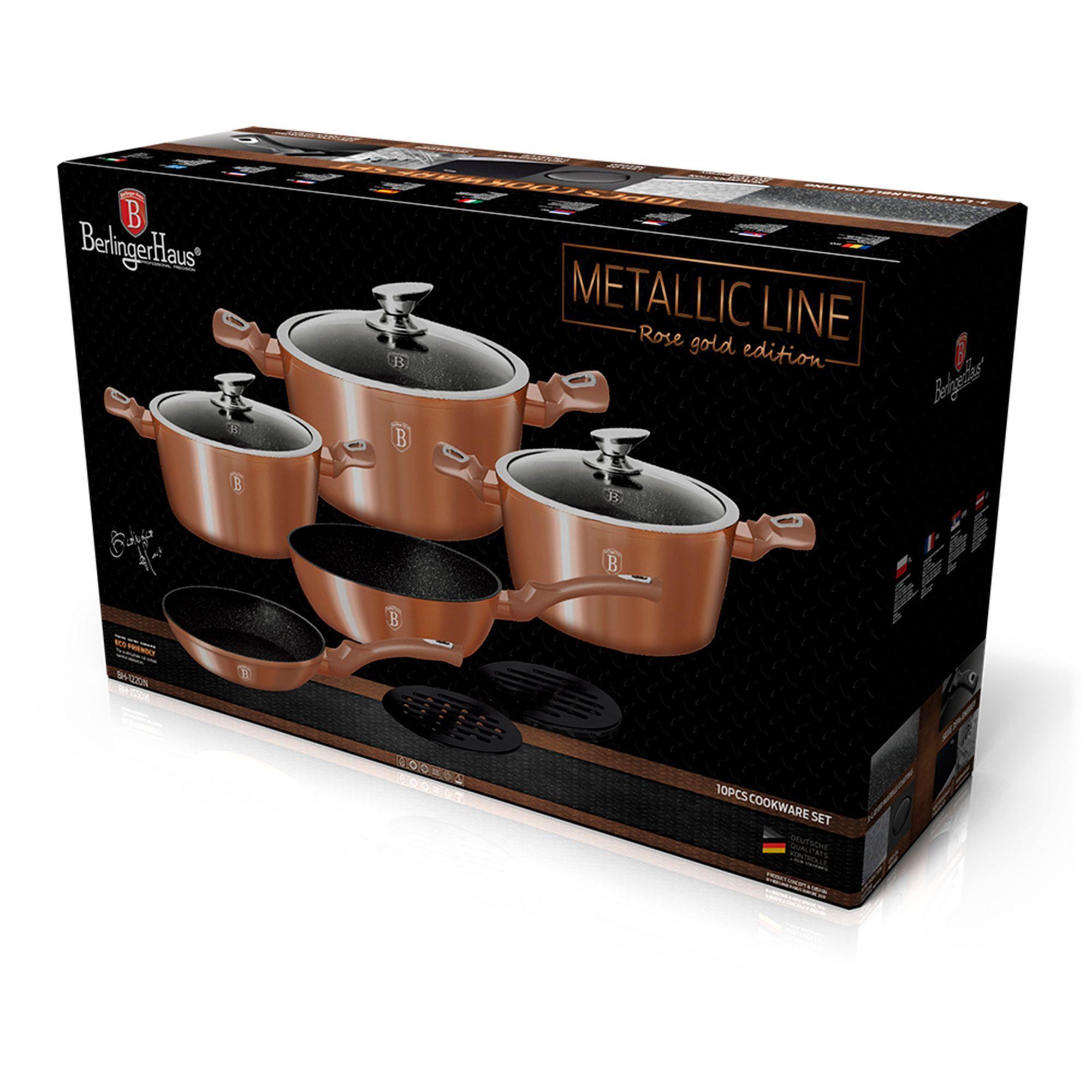 Set de beteria10 pcs Premium golden rose-2