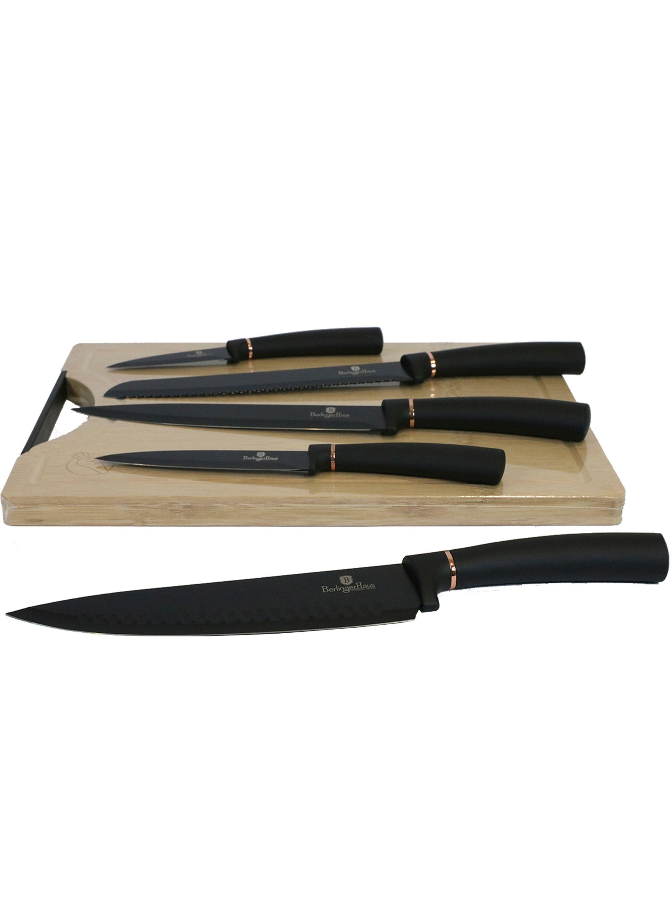 Cuchillos 5 pcs + Tabla de madera-0