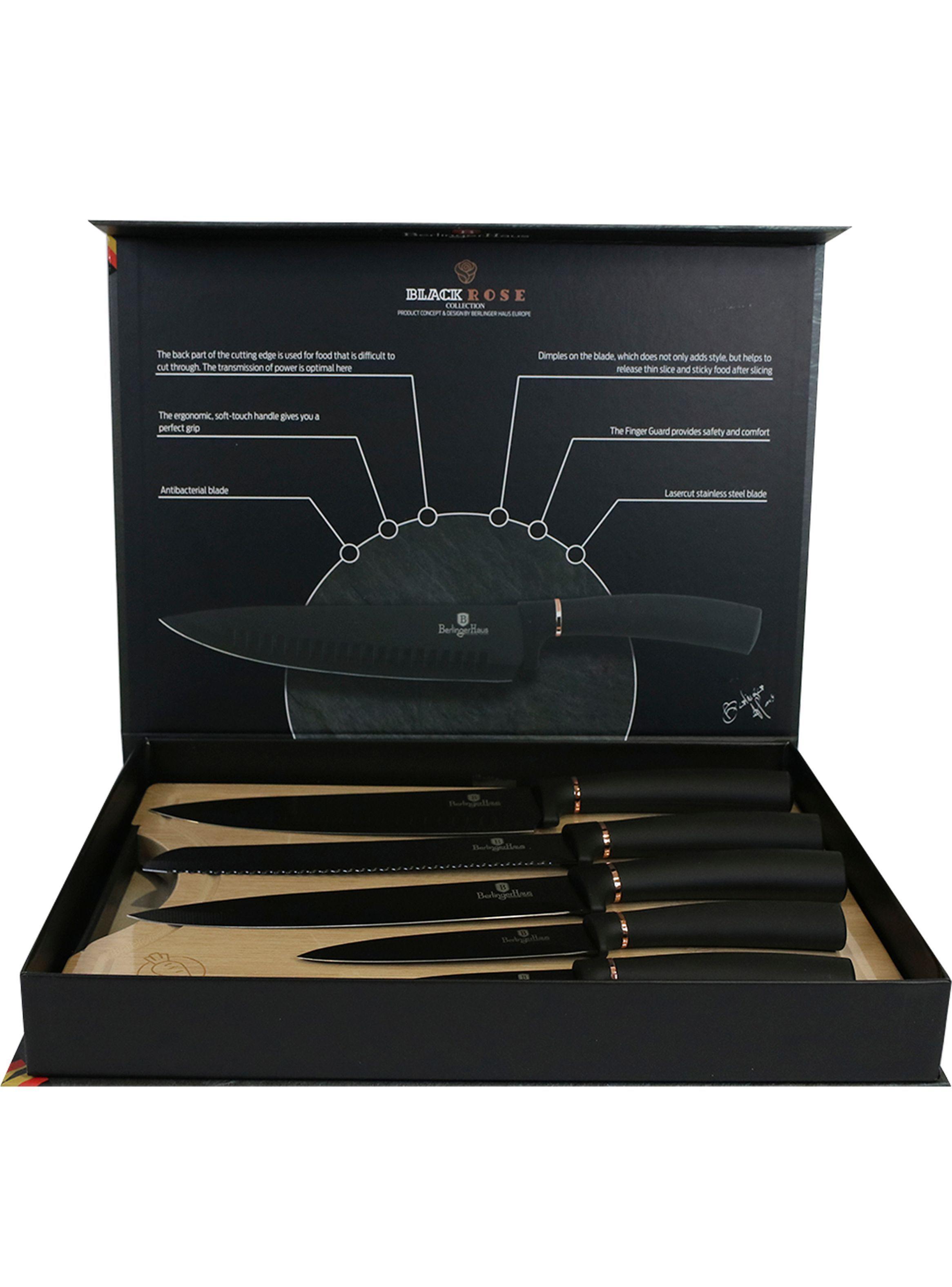 Cuchillos 5 pcs + Tabla de madera-1