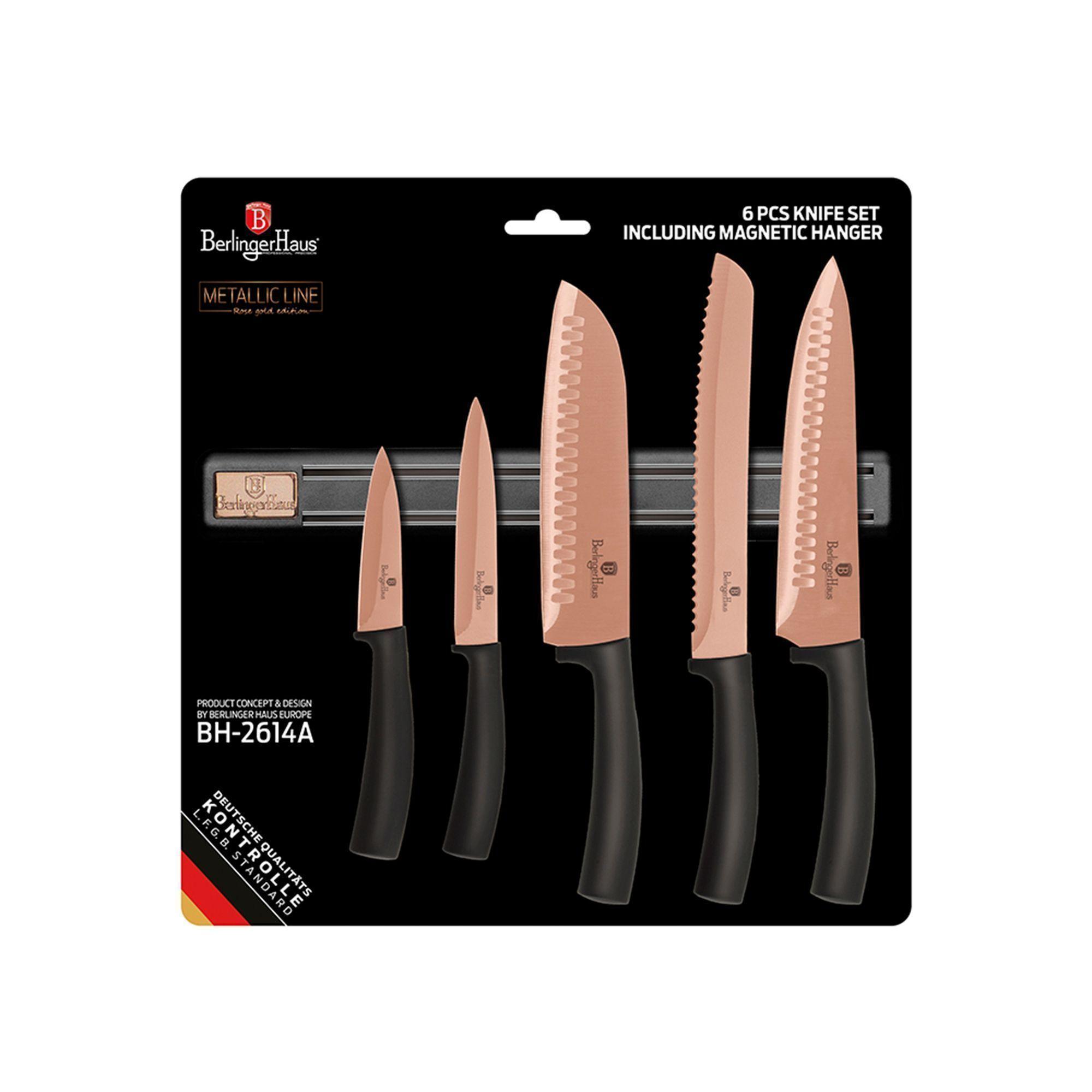 Set de cuchillos 6 pcs  color Cobre-3