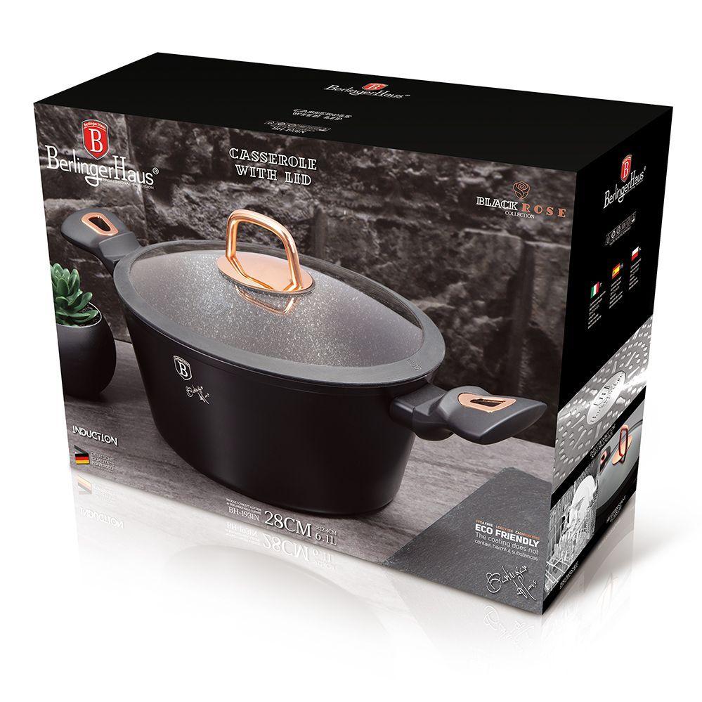 Olla Cacerola 28 cm  6.1 Ltrs  revestimiento en marmol -2