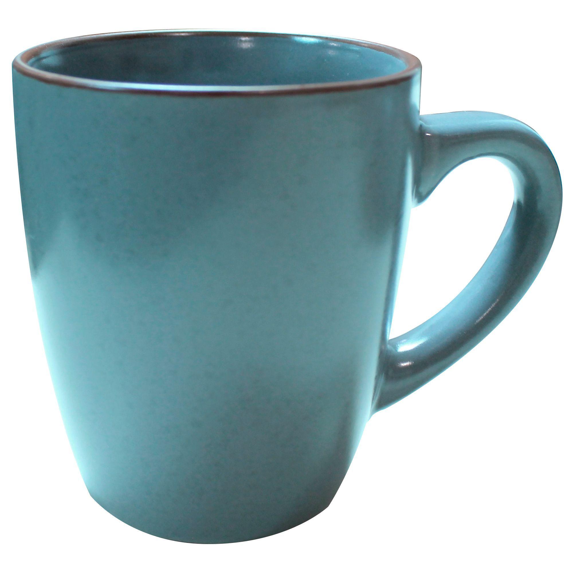 Loza 16 piezas Ceramica color  azul piedra-2