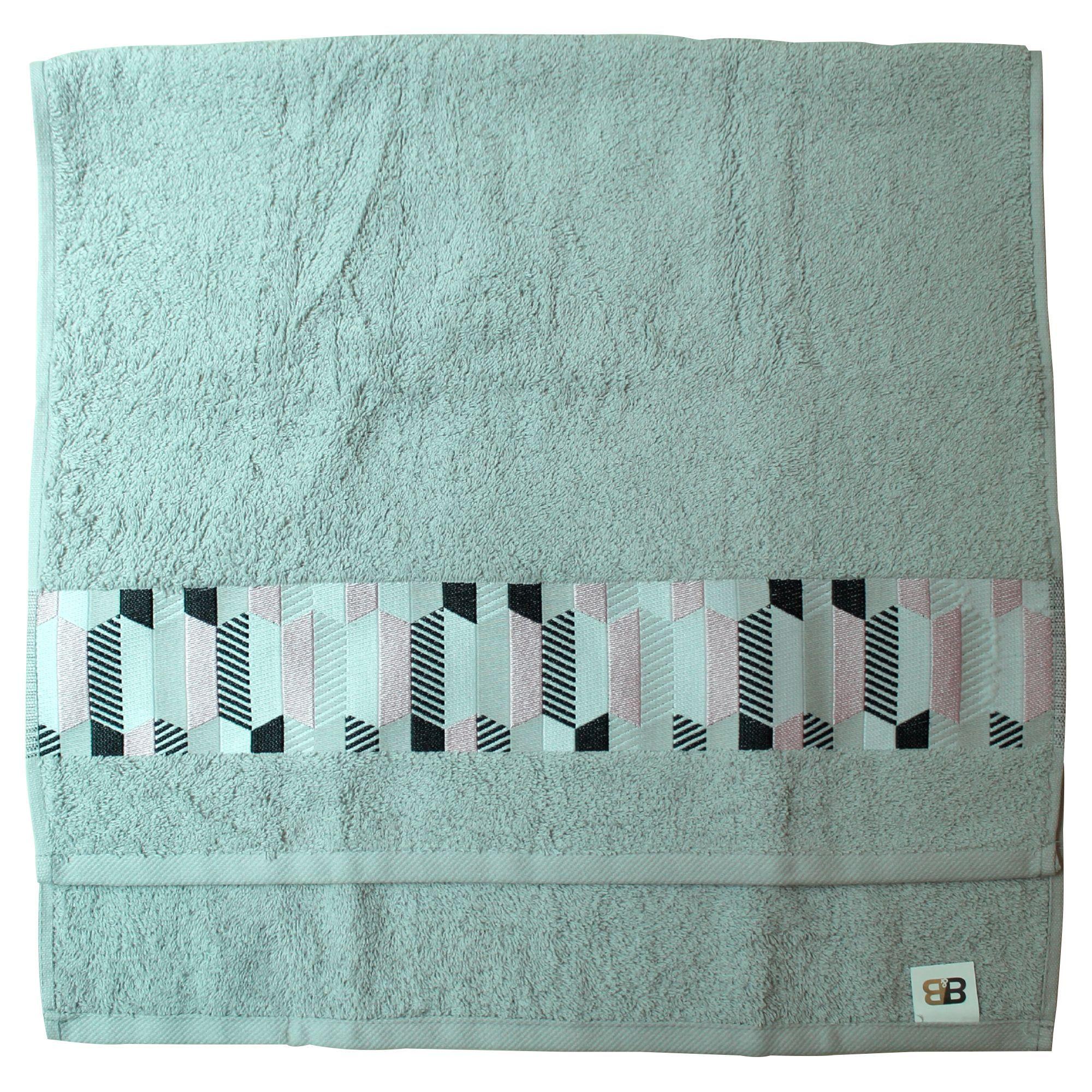 Toalla de baño 2 unidades 100% algodon GRIS CLARO / DISEÑO-2