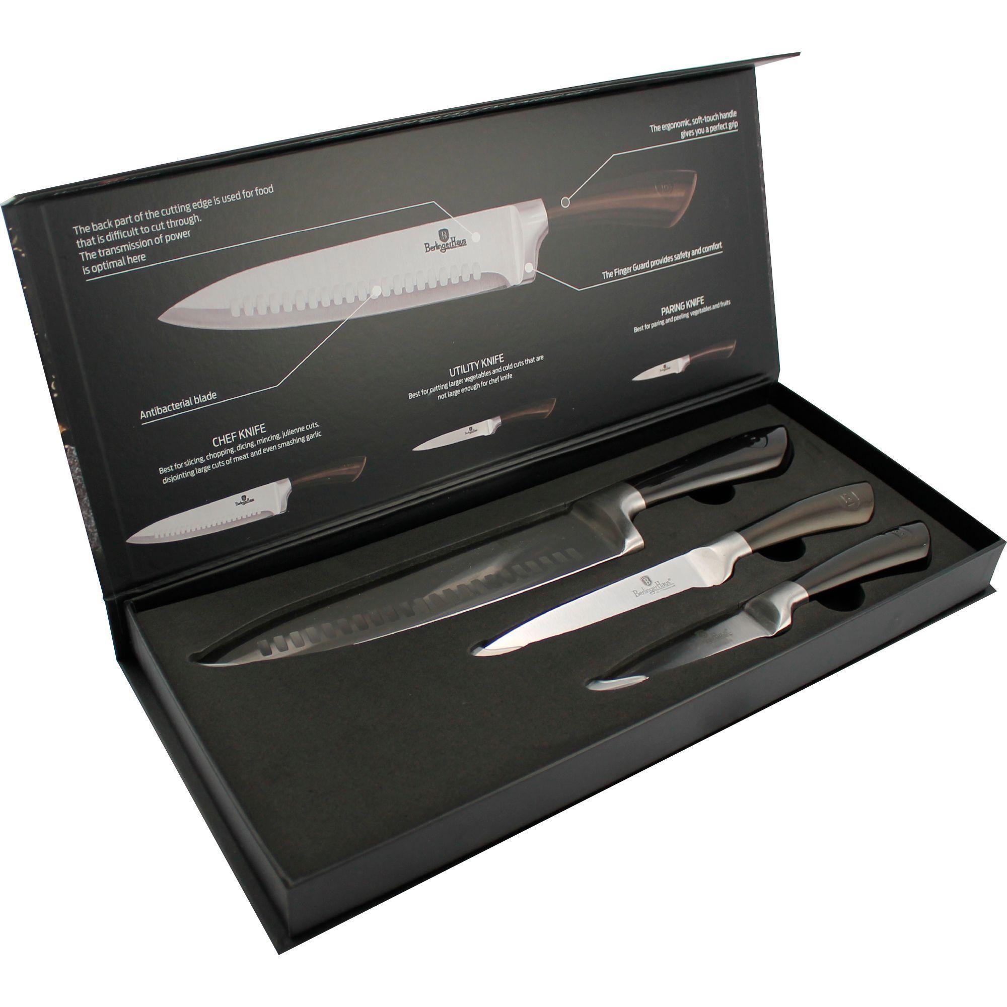 Set de cuchillos 3 pcs acero inox-1