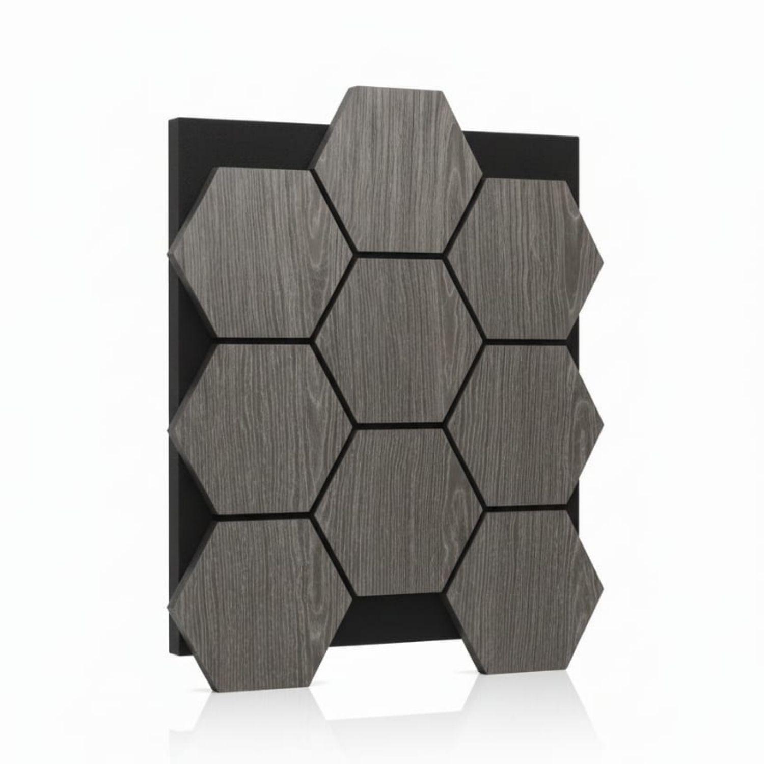 PANEL AC STICO TIPO COLMENA 5PZS GRIS 81X66-3