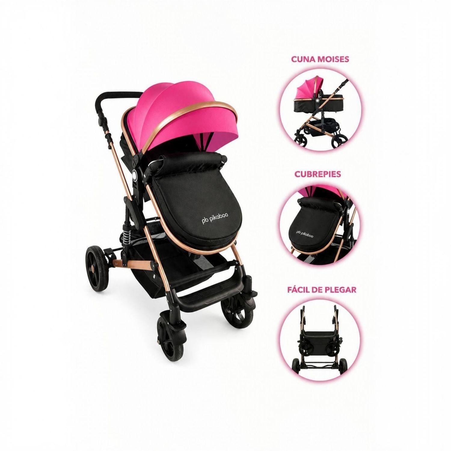 Coche Travel System FJ Rosado Pikaboo-2
