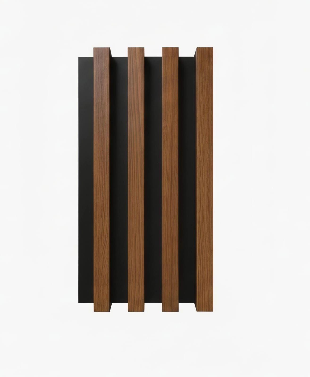 WALL PANEL PVC 10 PZS 3D 16x250 cm MADERA Y NEGRO-0