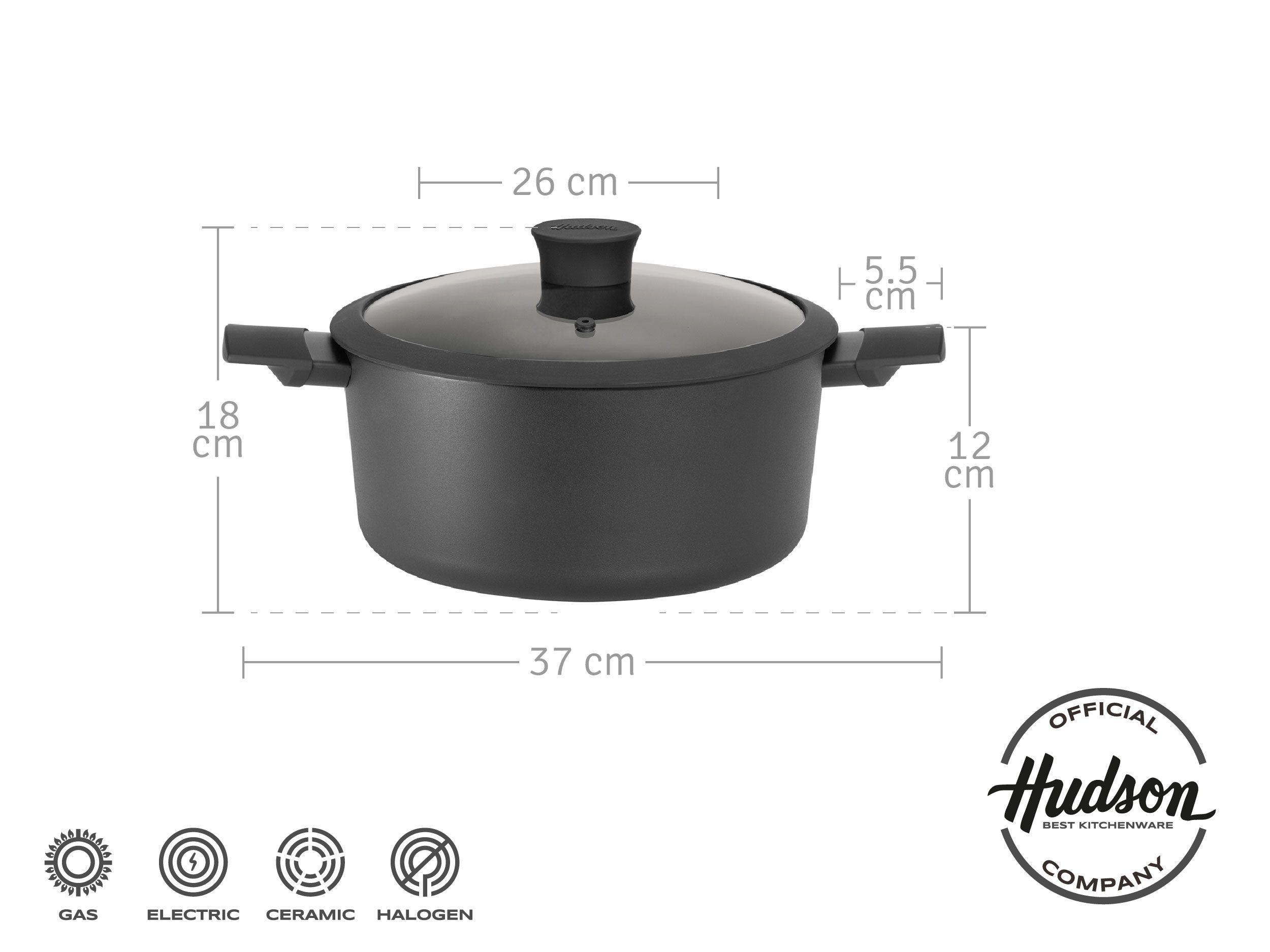 Cacerola De Aluminio Con Antiadherente 26 Cm Daily Color Negro DAY08-3
