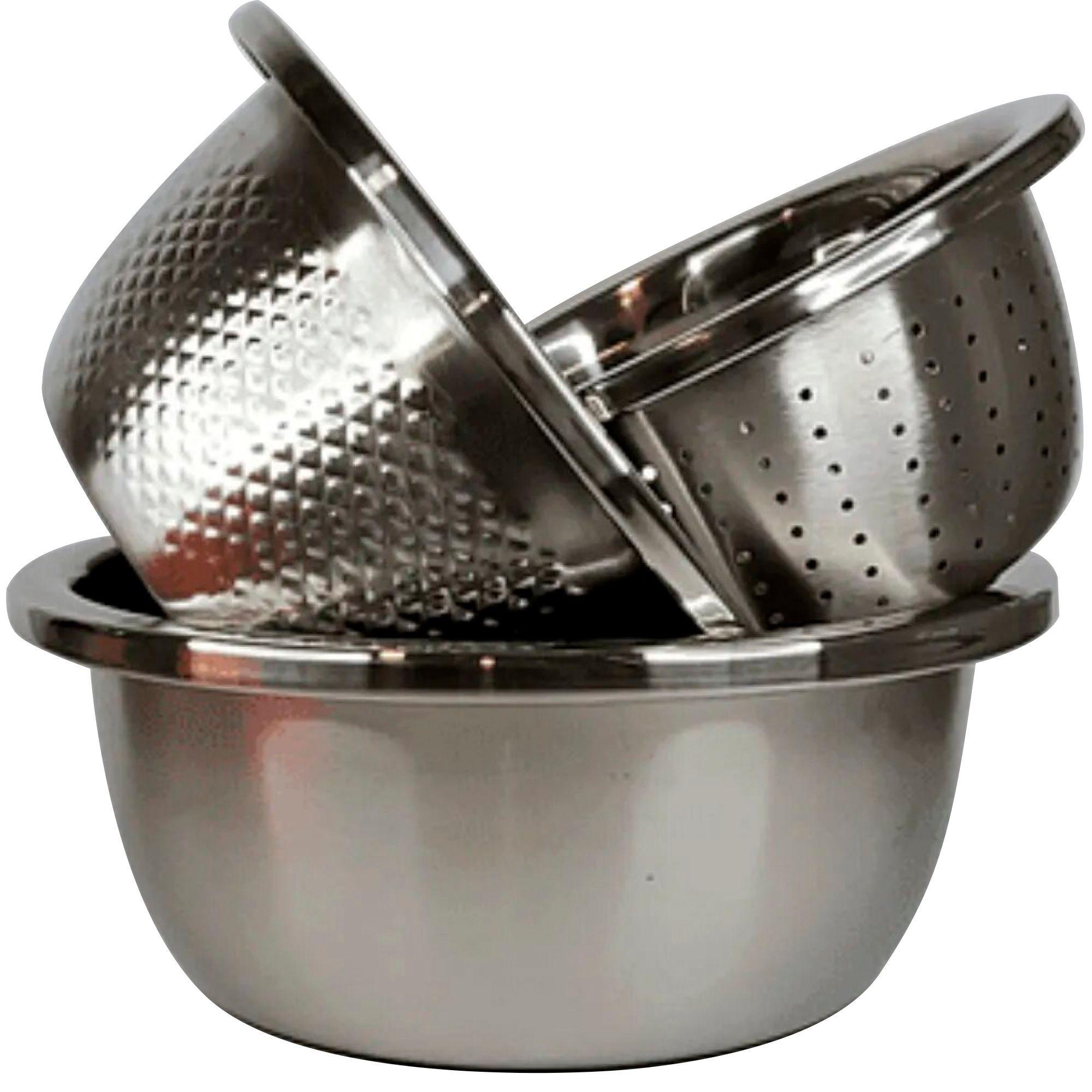 BOWL 3 PIEZAS  ACERO INOX-0
