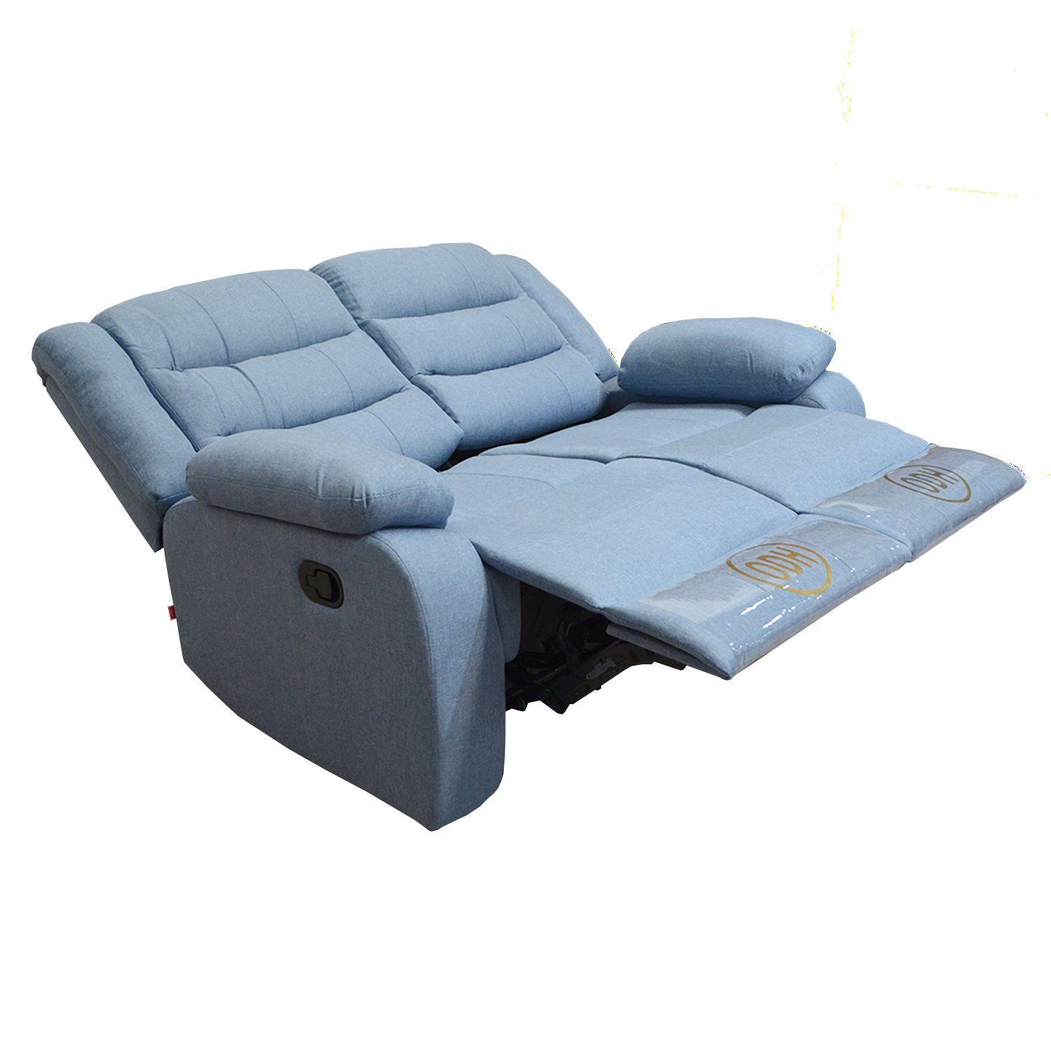 SOFA RECLINABLE 2 CUERPOS  ODH NEW ITALIA, COLOR JEANS-2