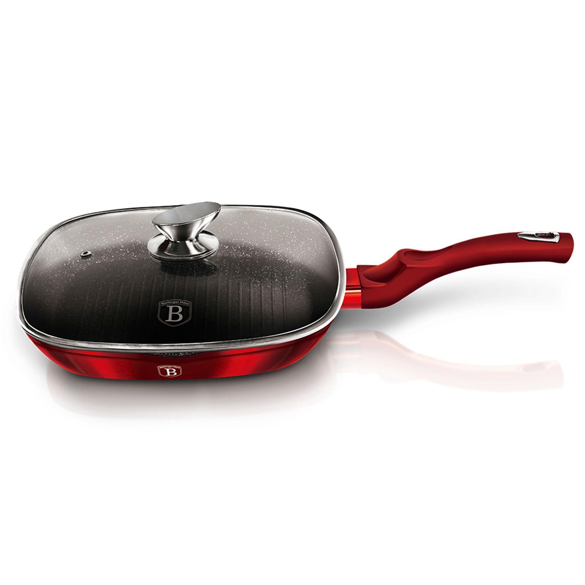 sarten grill con tapa alumminio forjado antihaderente 28 cm -0