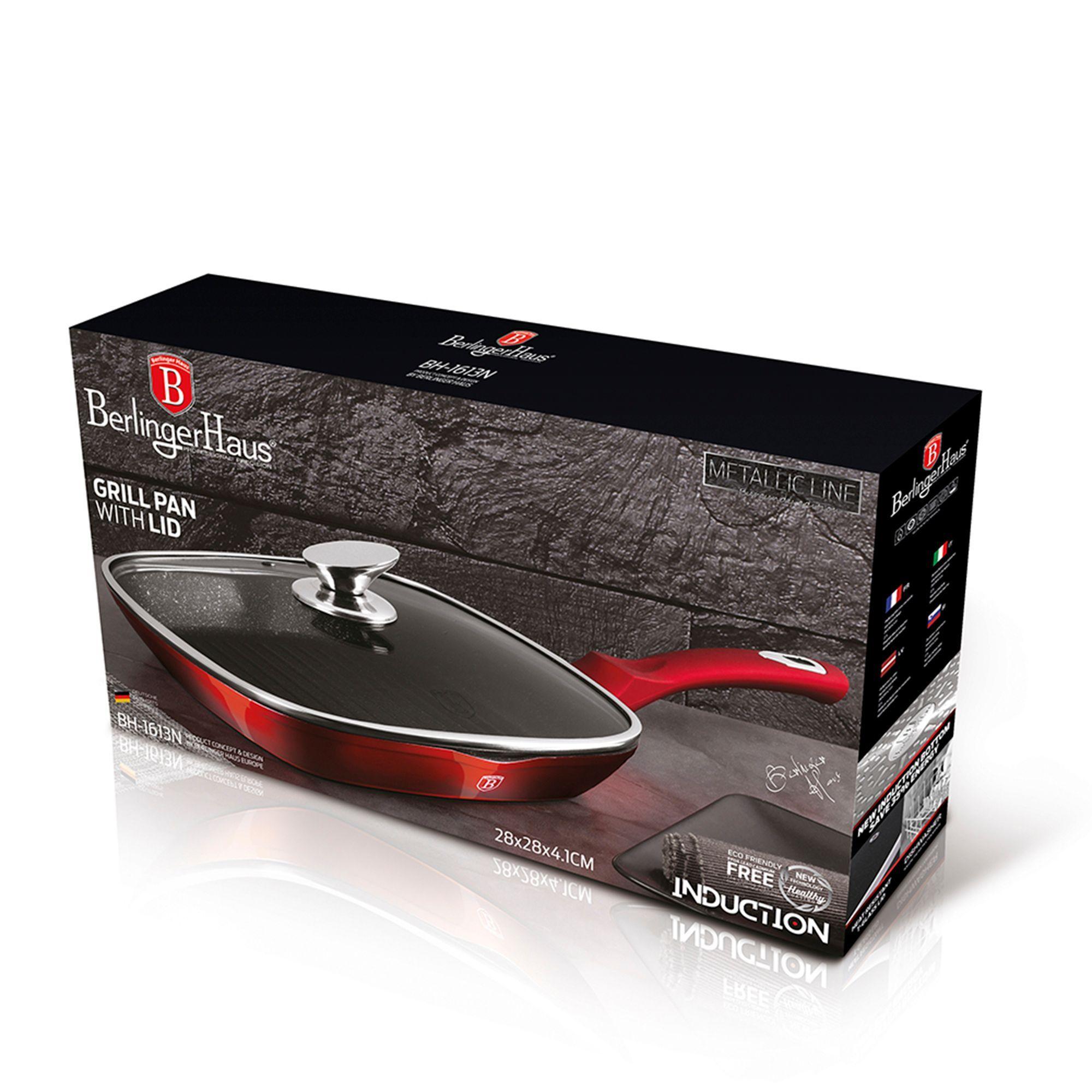 sarten grill con tapa alumminio forjado antihaderente 28 cm -2
