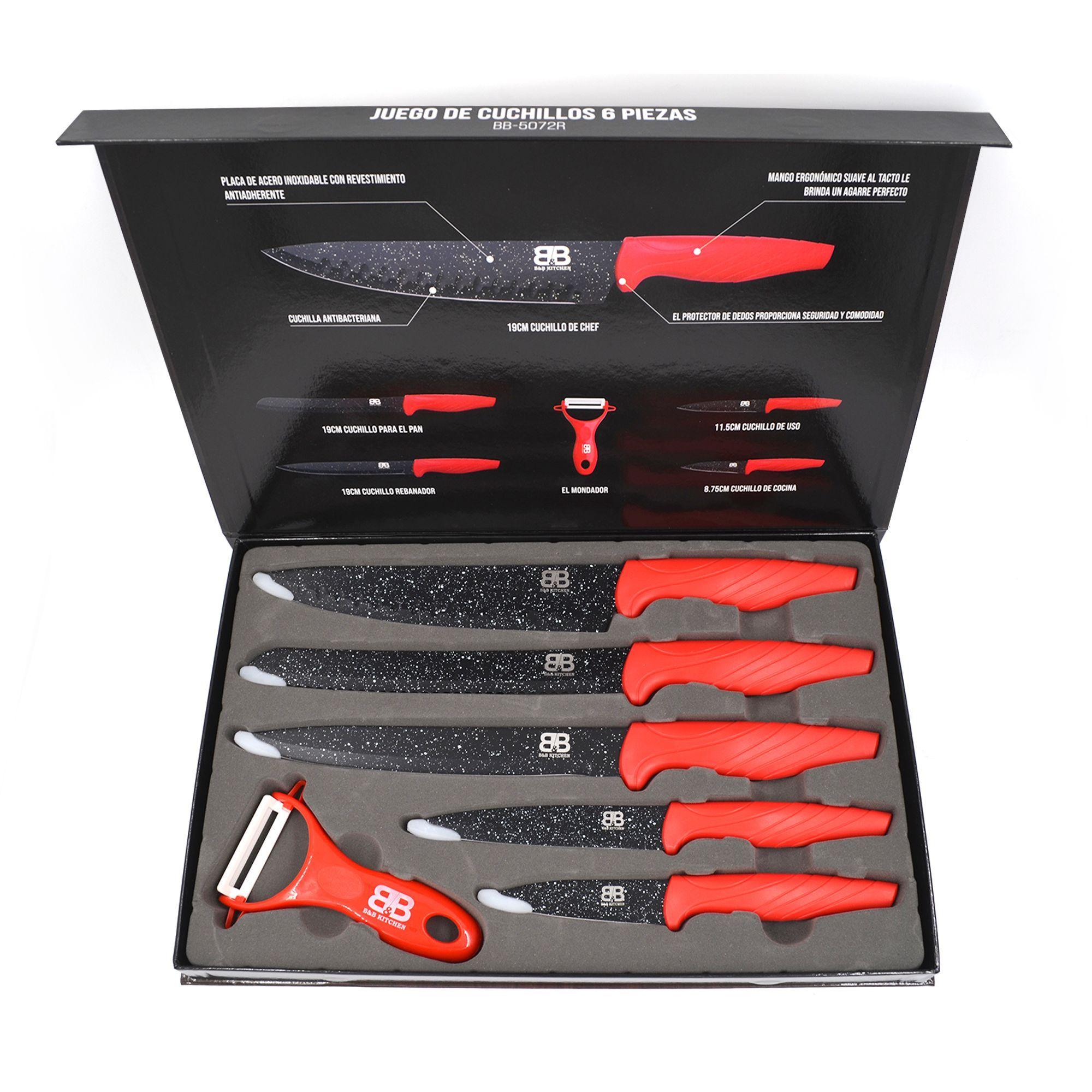 Set de Cuchillos 6 pcs acero inoxidable-2