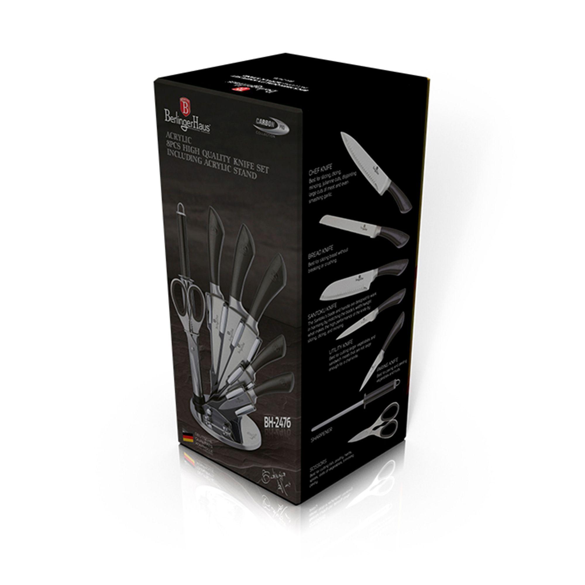  CUCHILLOS  ALEMANES CON SOPORTE DE ACRILICO 8 PIEZAS-3