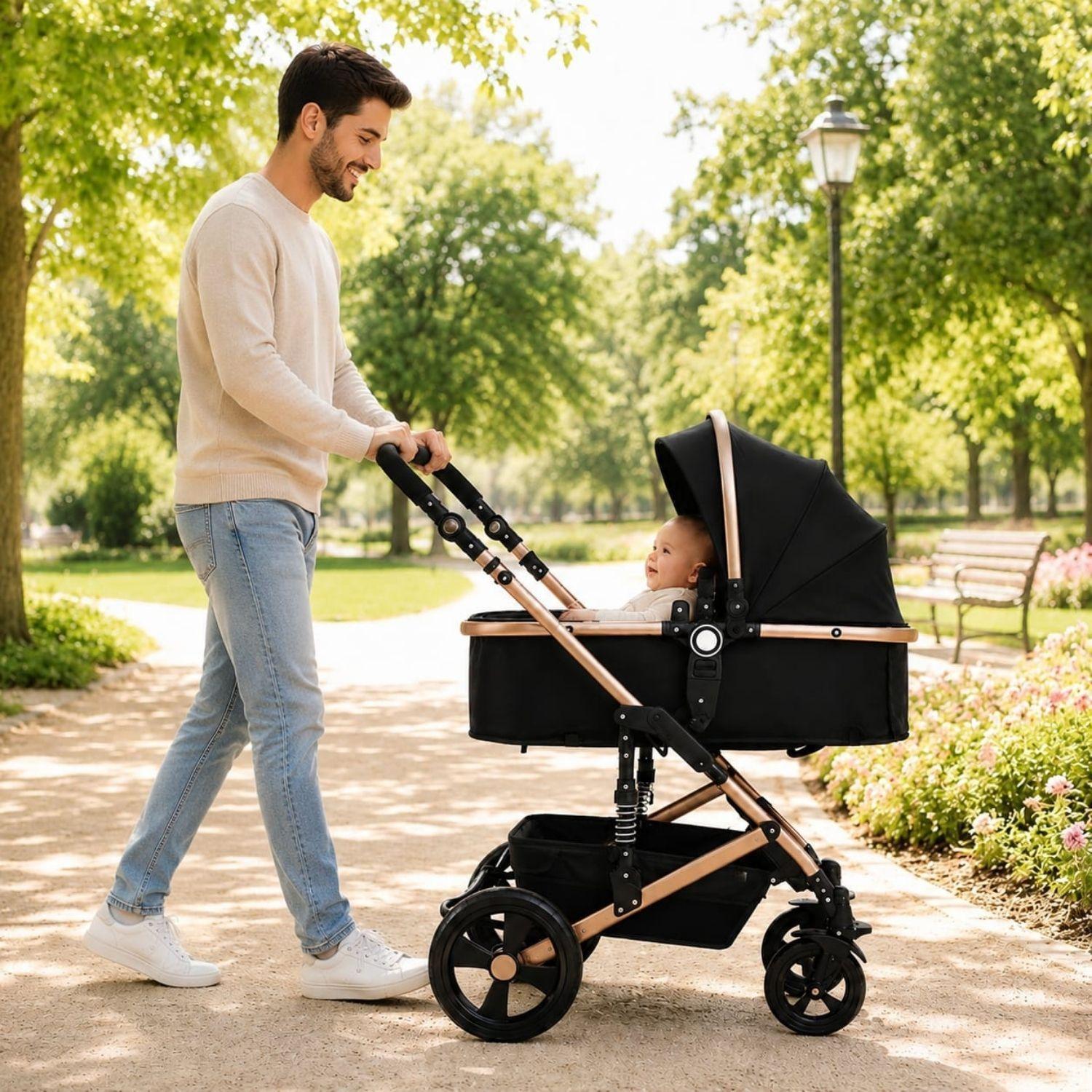Coche Travel System FJ Negro Pikaboo-2